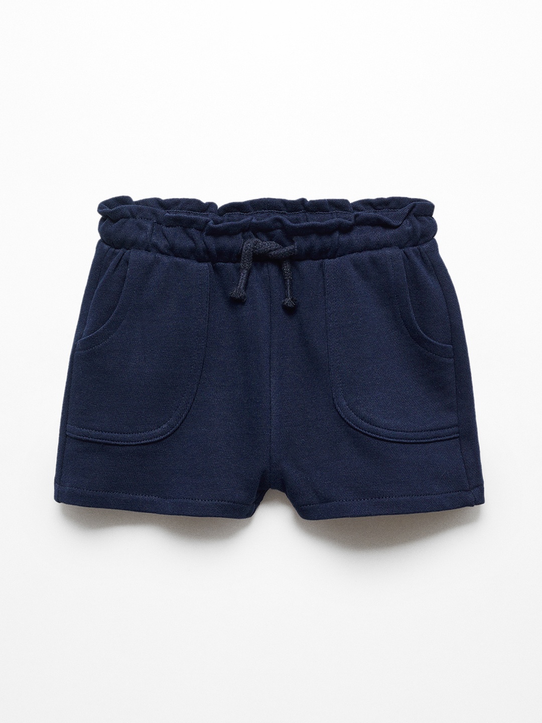 

Mango Kids Girls Regular Shorts, Navy blue