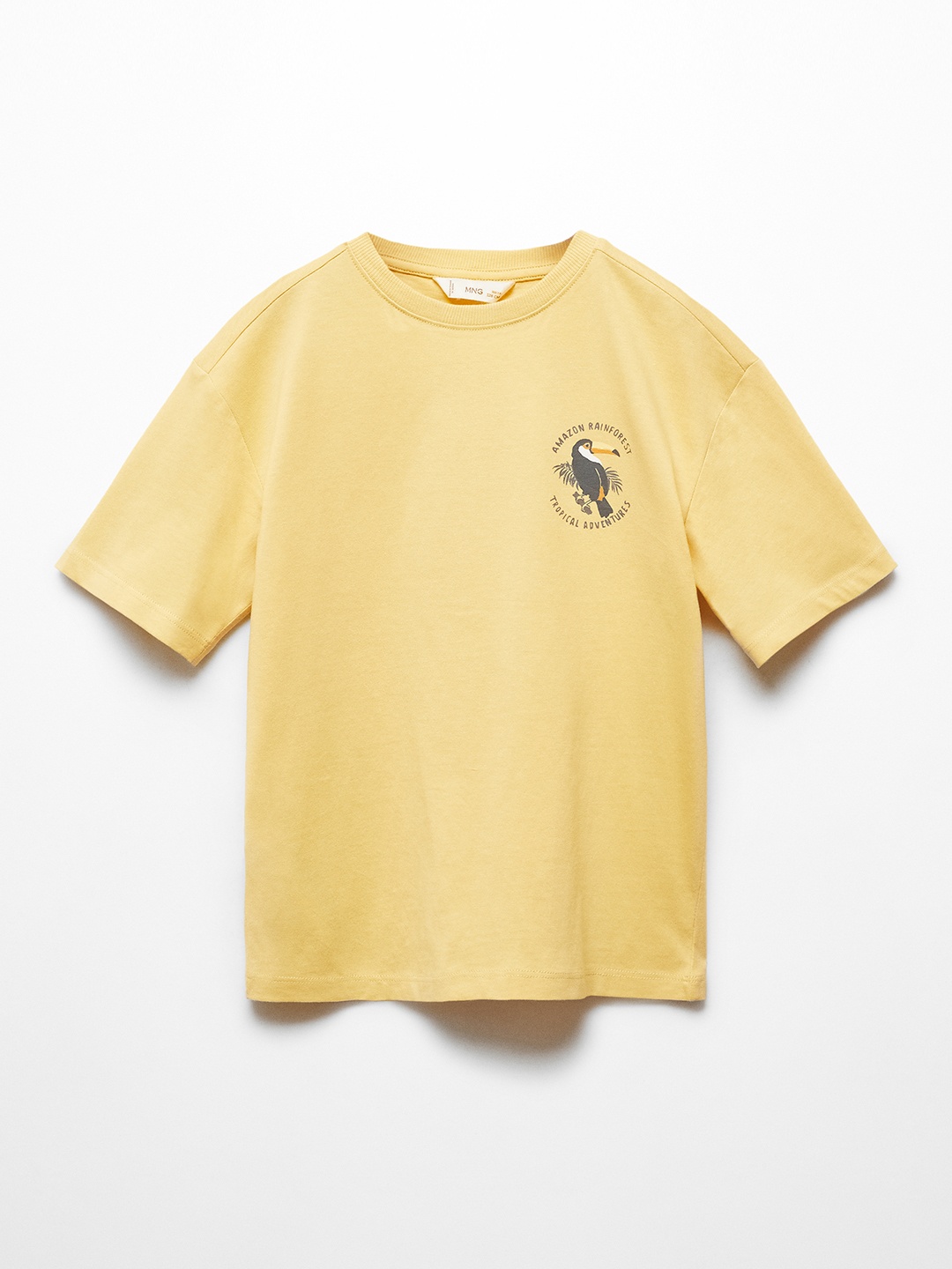 

Mango Kids Boys Printed T-shirt, Yellow