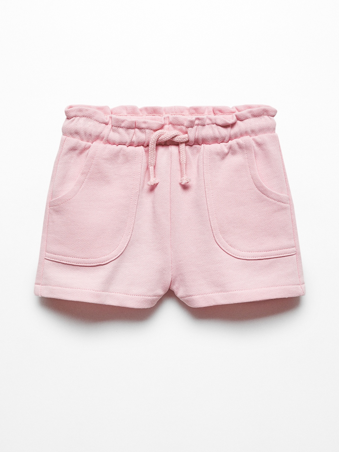 

Mango Kids Girls Regular Shorts, Pink