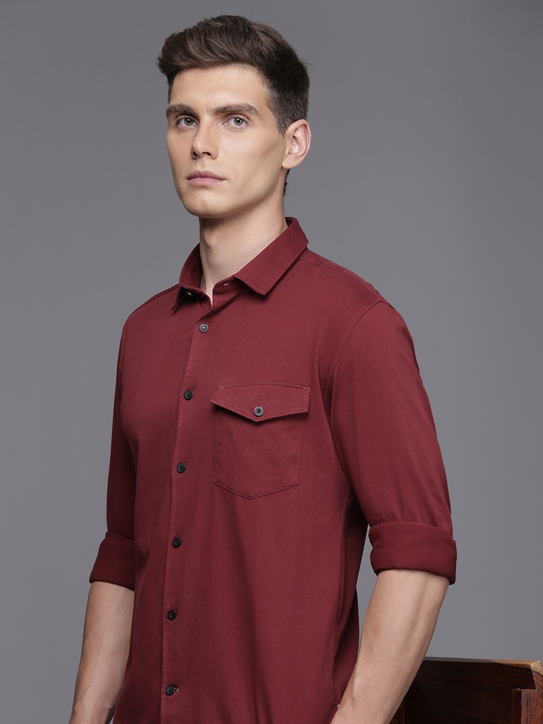 

Louis Philippe Sport Super Slim Fit Casual Shirt, Maroon