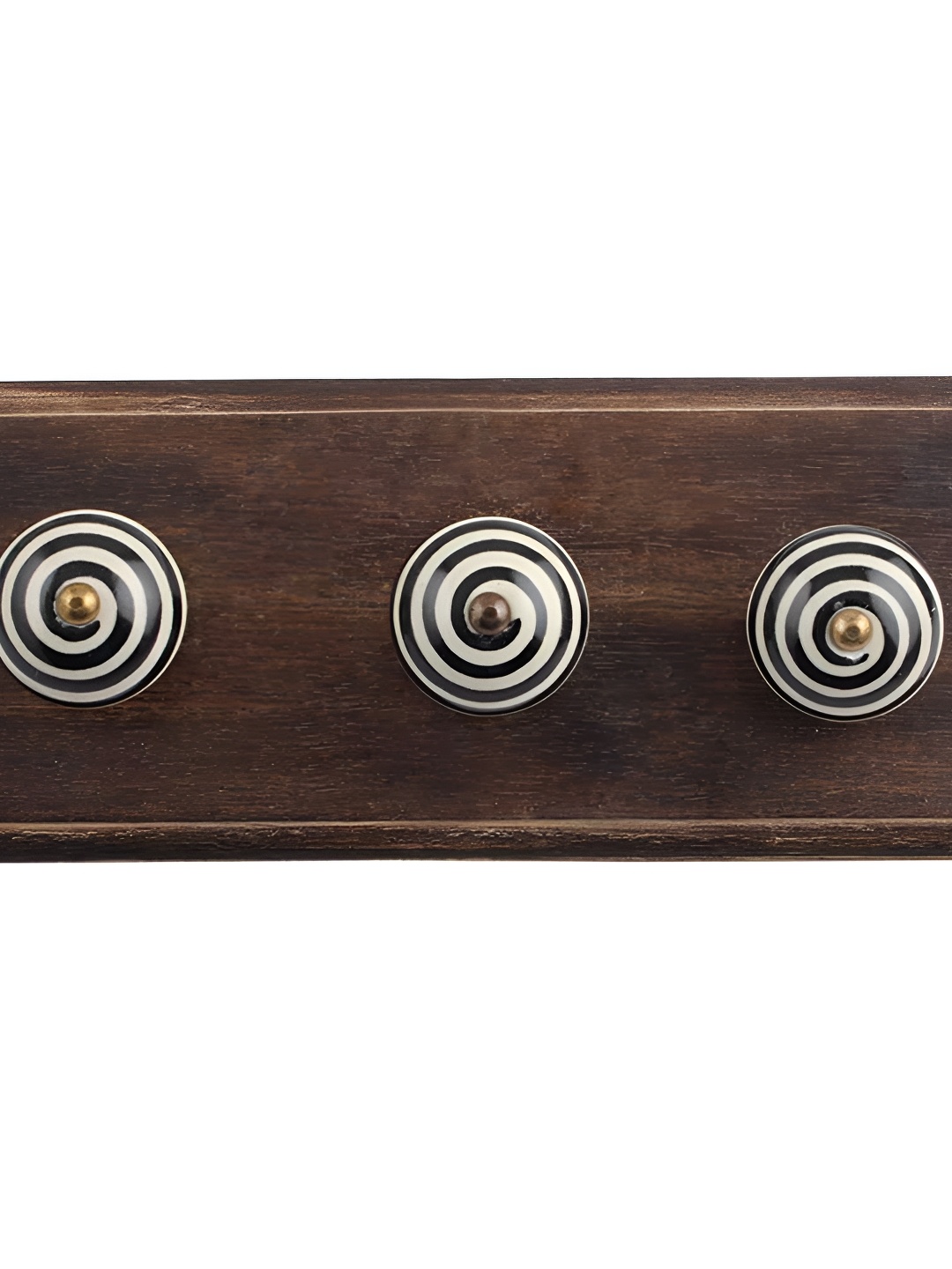 

Indianshelf Cream-Coloured & Black Wooden Wall Mounted Key Holder