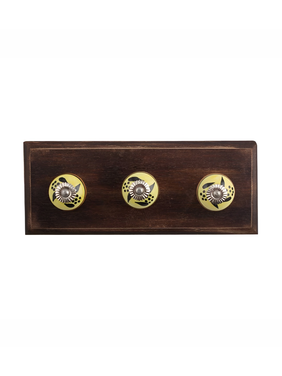 

Indianshelf Black Leaf Wall Hooks Key Holder