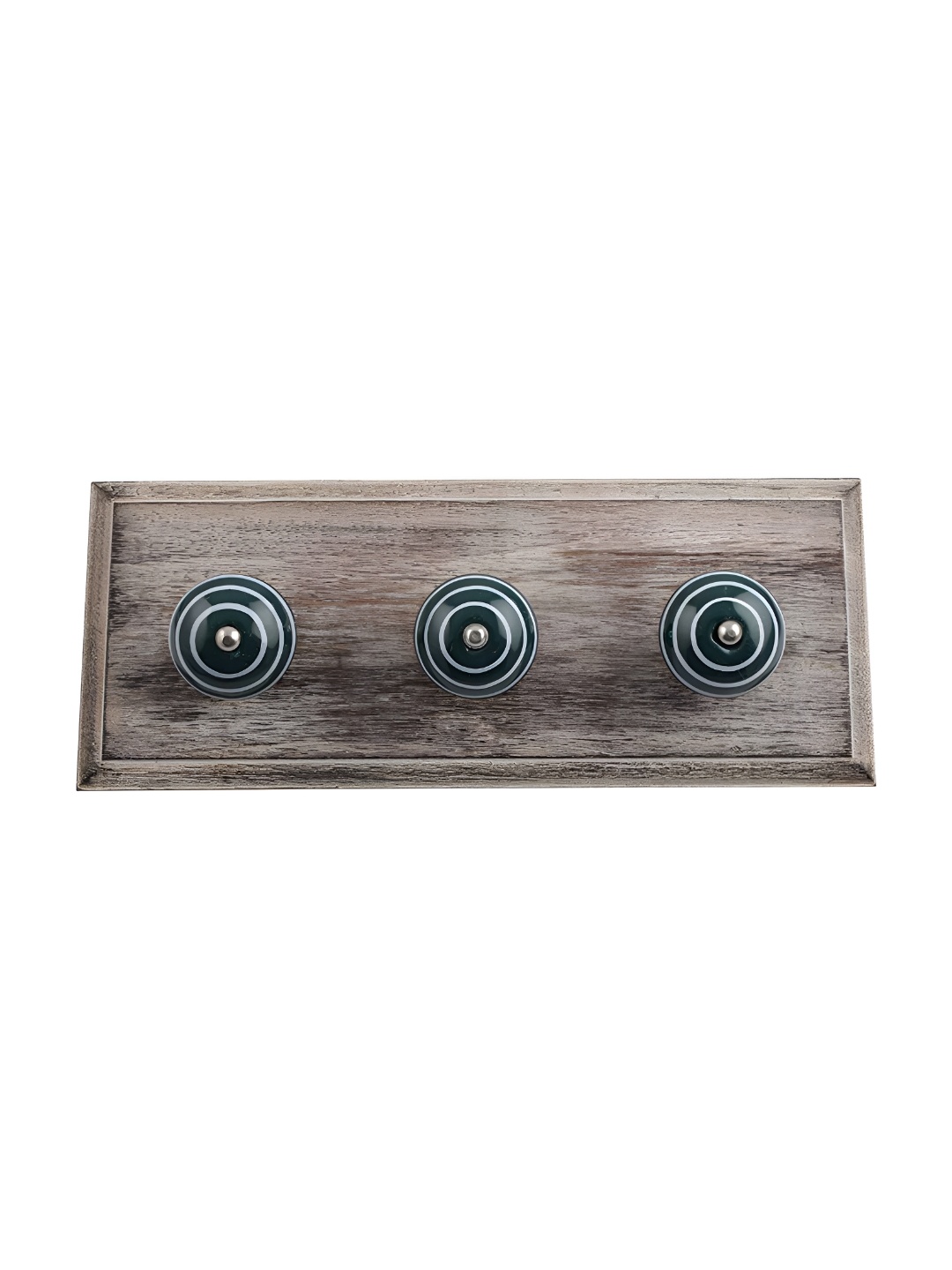 

Indianshelf Green Striped Wall Hooks Key Holder