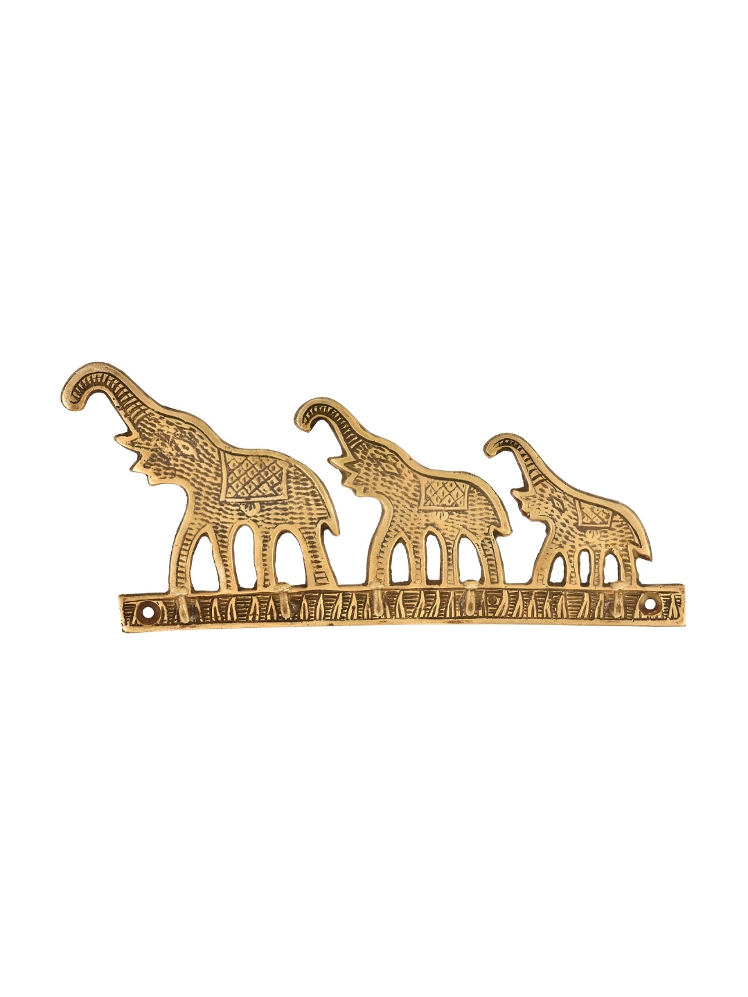 

Indianshelf Yellow Elephant Wall Hooks Key Holder