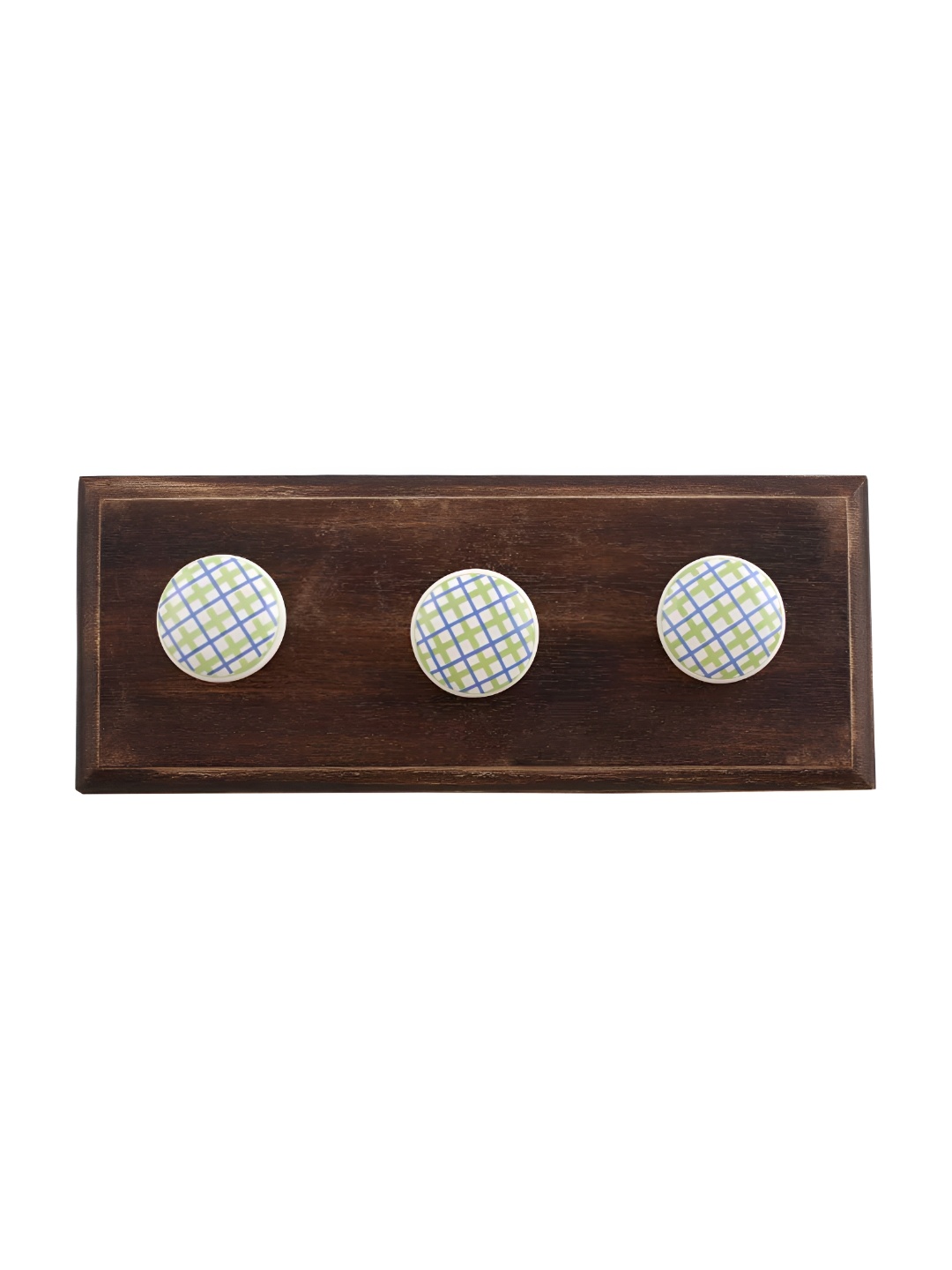 

Indianshelf Green & Brown Rack Wall Hooks