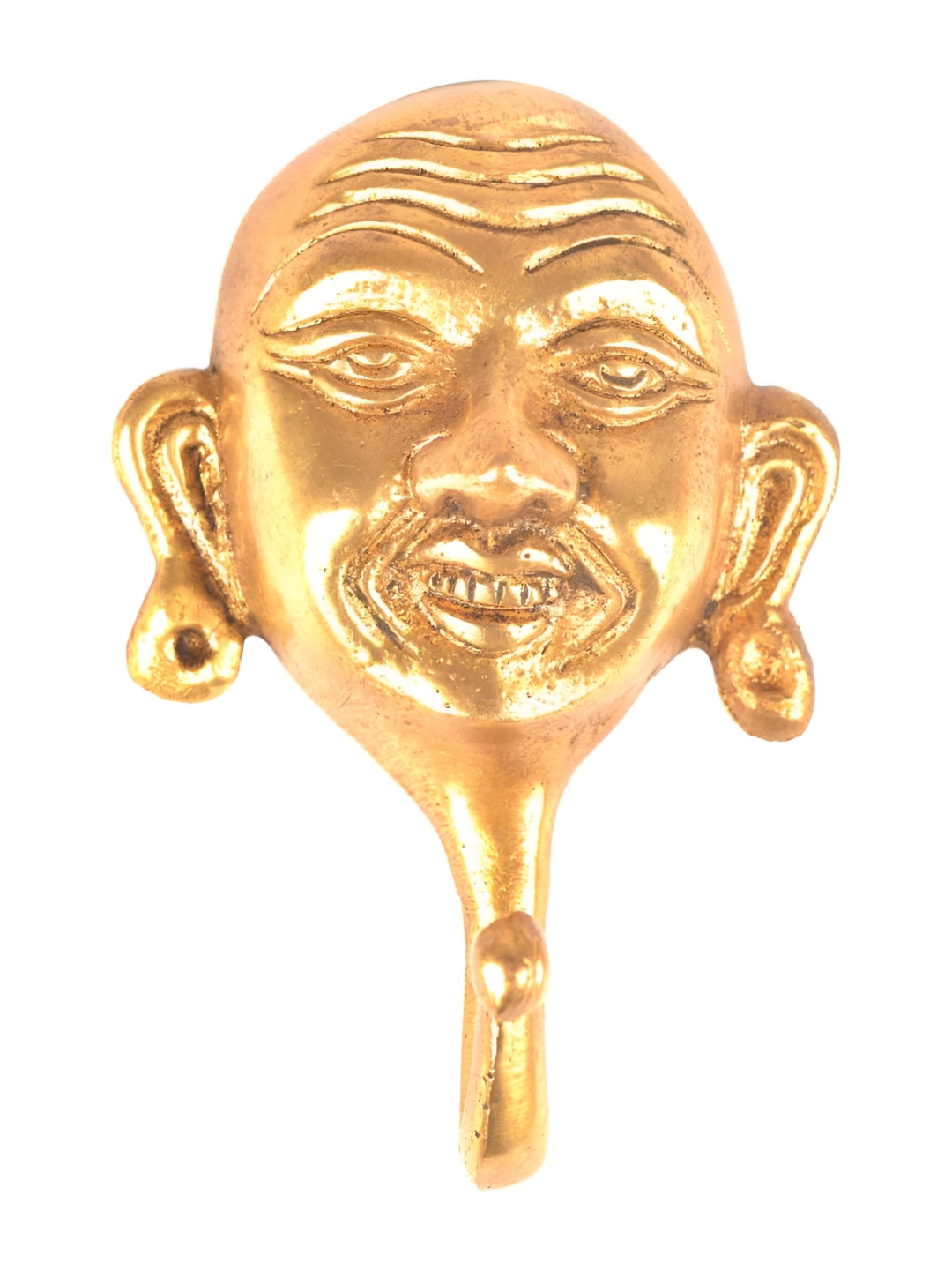 

Indianshelf Gold Toned Laughing Face Wall Key Holder