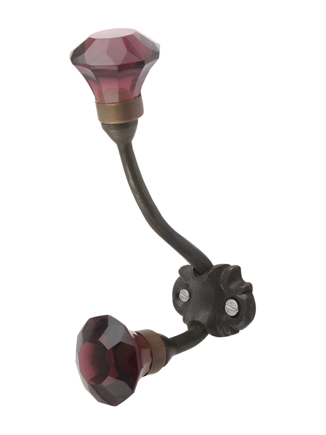 

Indianshelf Brown Diamond Design Glass Wall Hook
