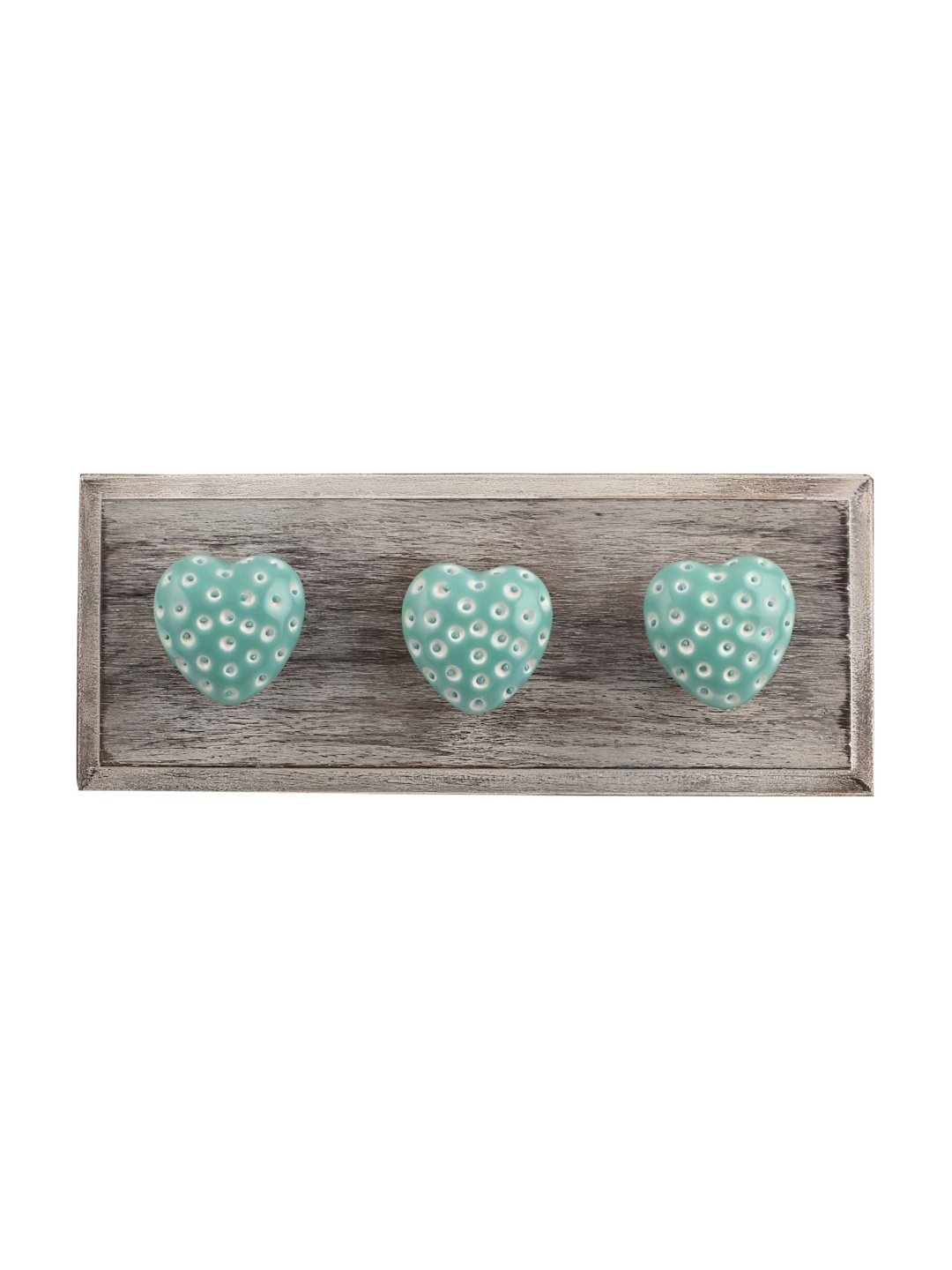 

Indianshelf Green Heart Etched Wall Hooks