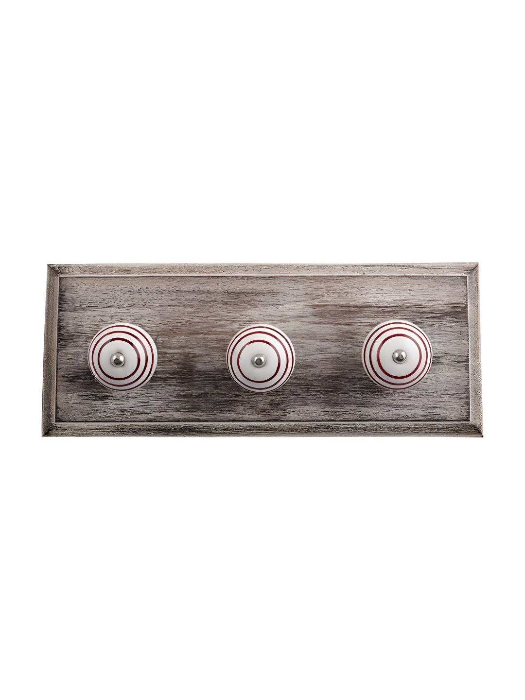

Indianshelf White Printed 3 Hooks Key Holder