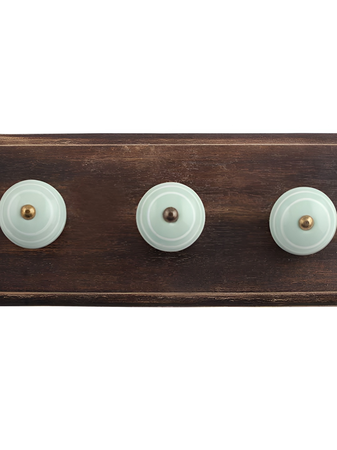 

Indianshelf Green & Brown Striped Wall Key Holder