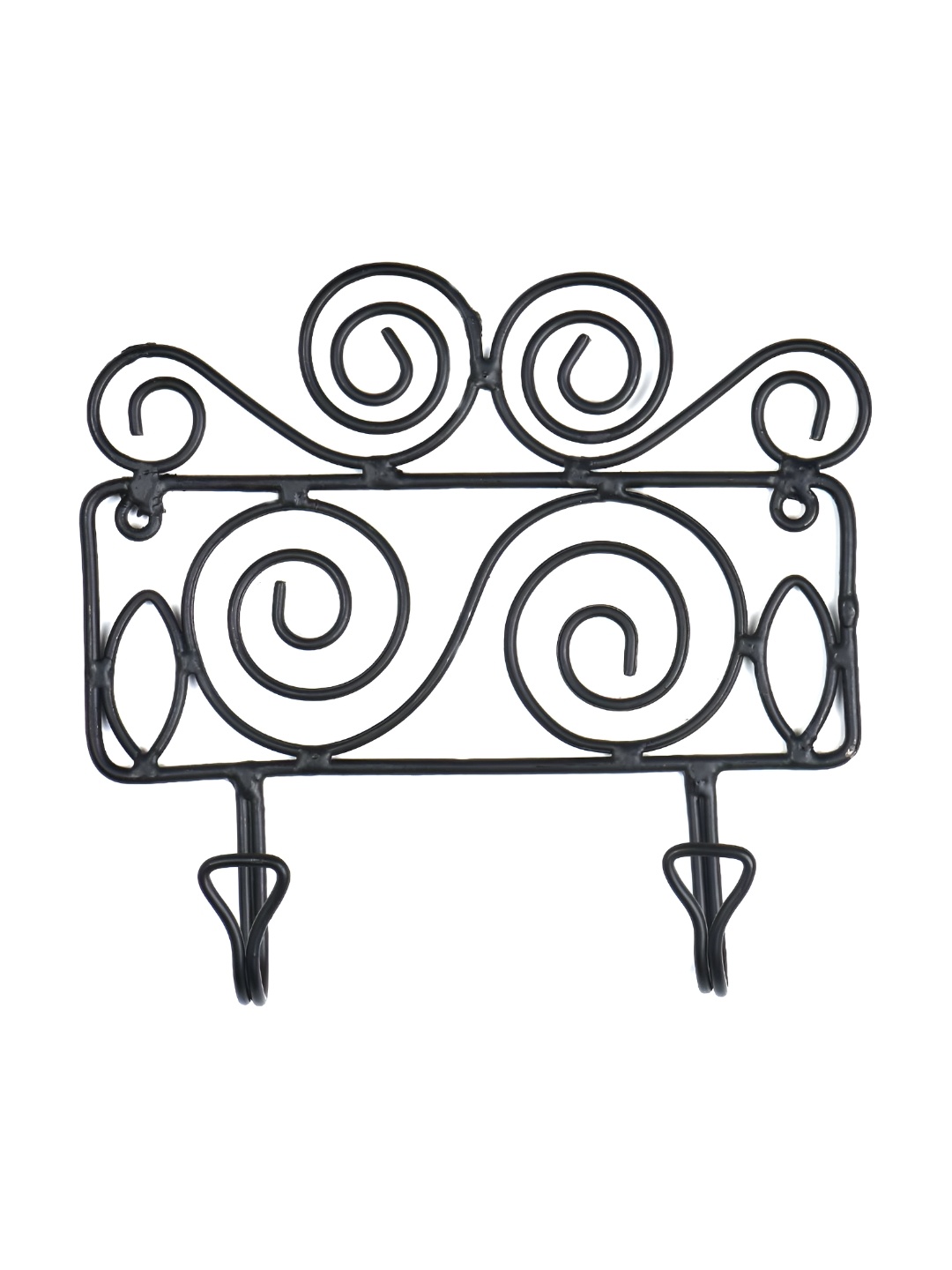 

Indianshelf Black Floral Shaped Wall Hook Key Holder