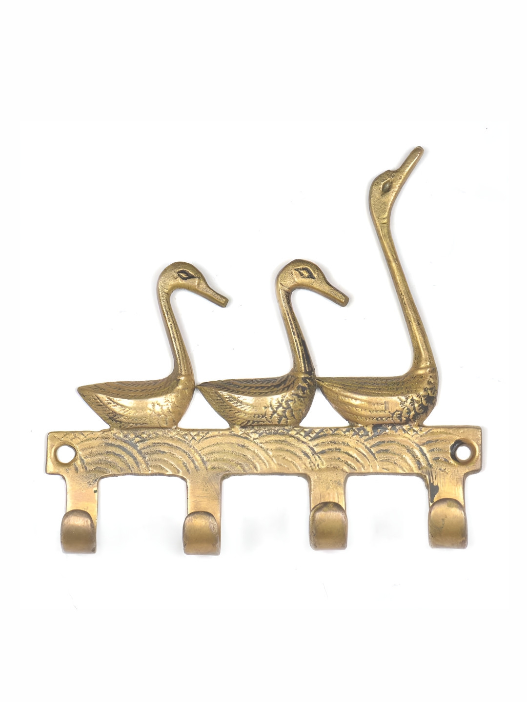 

Indianshelf Beige Ducks Shape Brass Wall Hook