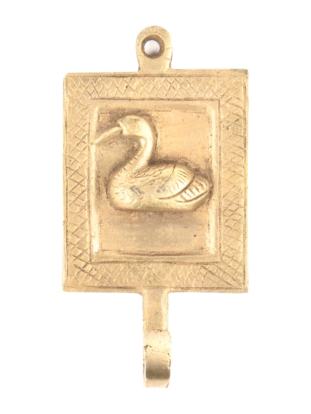 

Indianshelf Gold-Toned Duck Design Brass Wall Hook