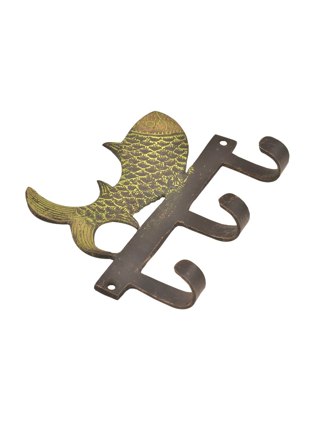 

Indianshelf Black Fish Wall Hooks Key Holder