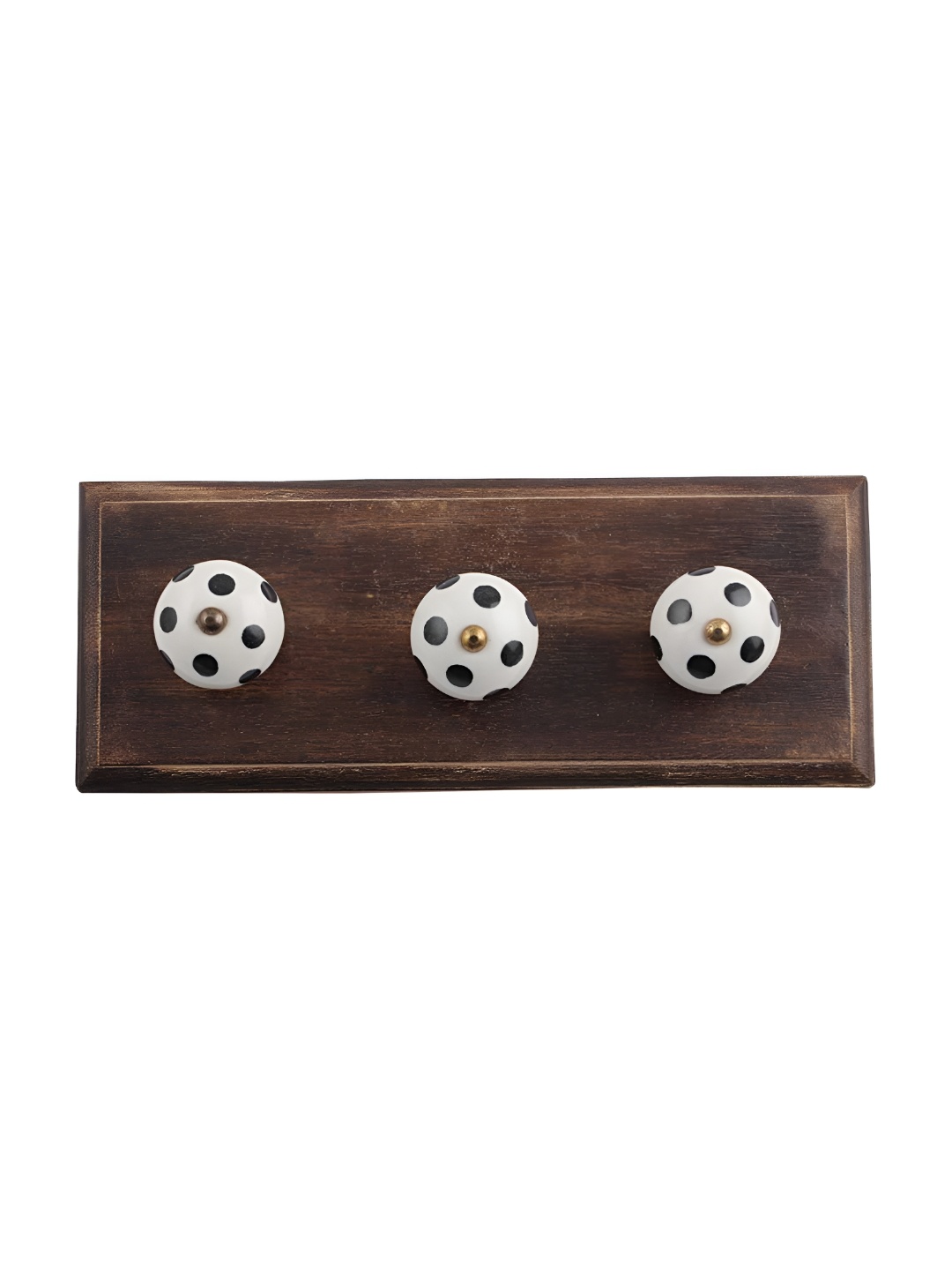 

Indianshelf White & Brown Dotted Wall Key Holder
