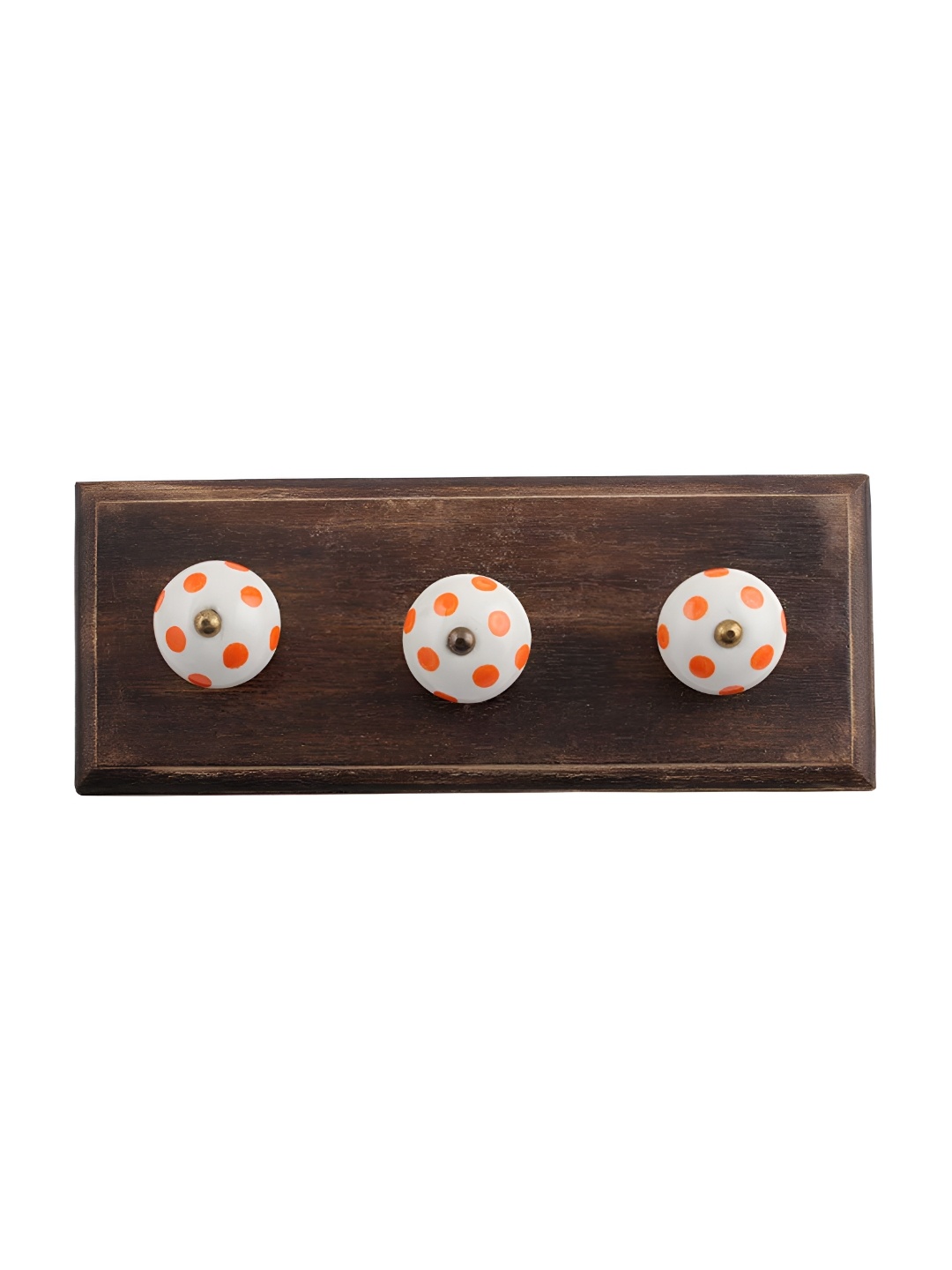 

Indianshelf White Dot Wall Hooks Key Holder