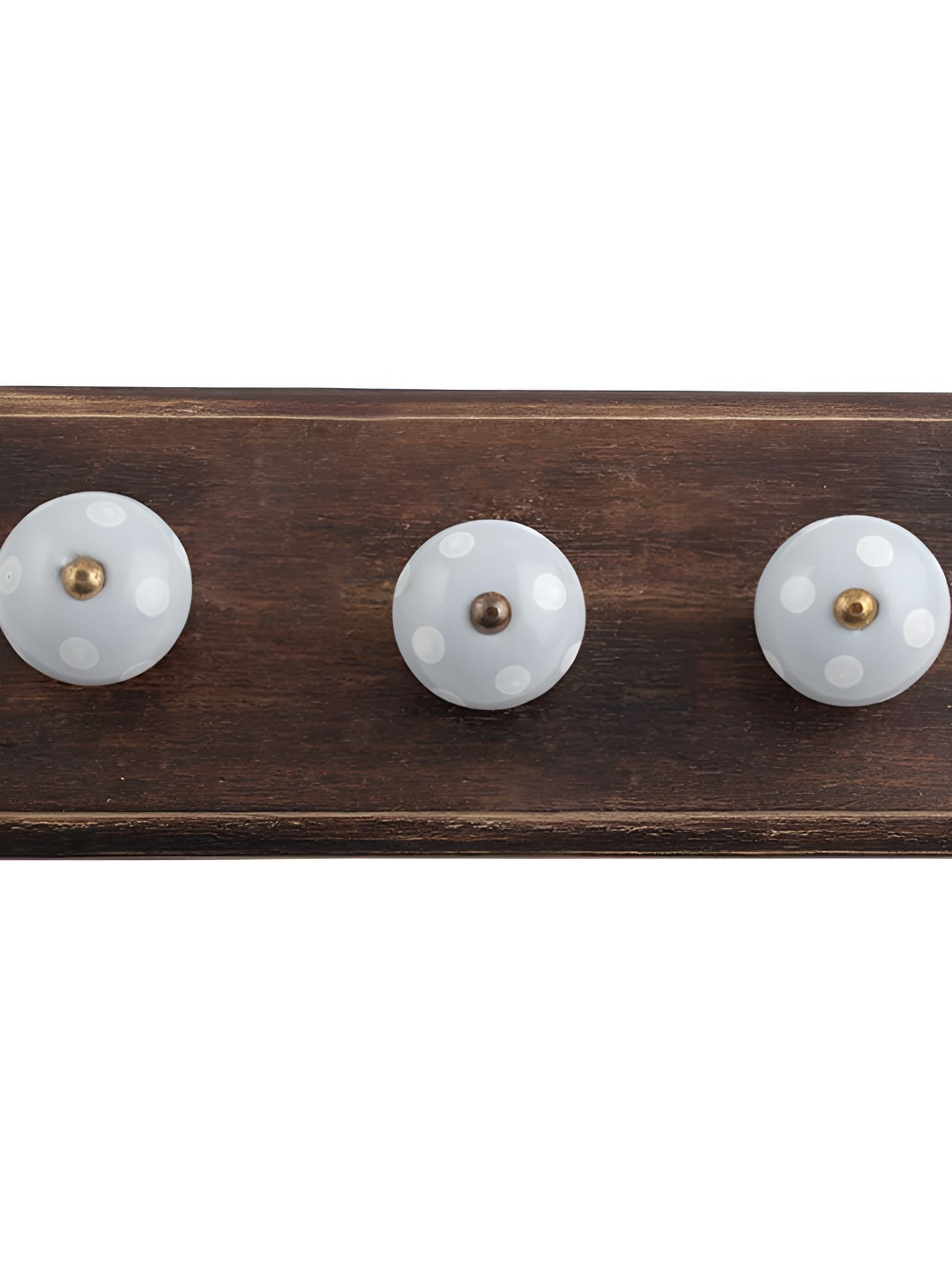 

Indianshelf Grey & Brown Dot Printed Wall Key Holder