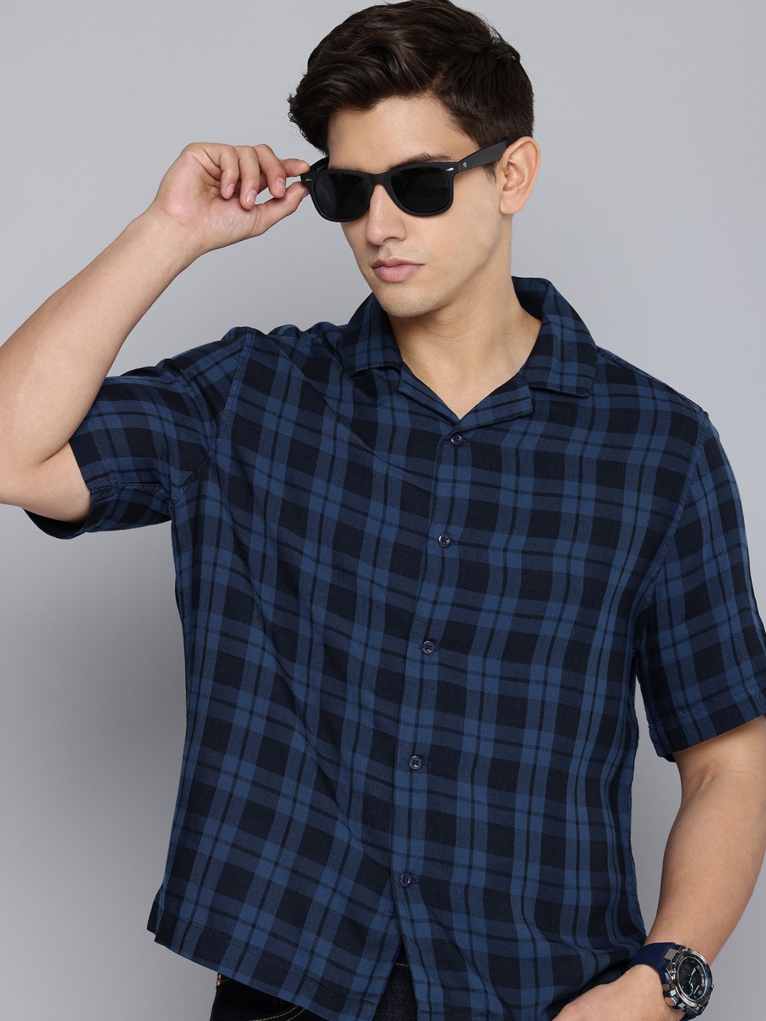 

Levis Tartan Checked Relaxed Fit Shirt, Navy blue