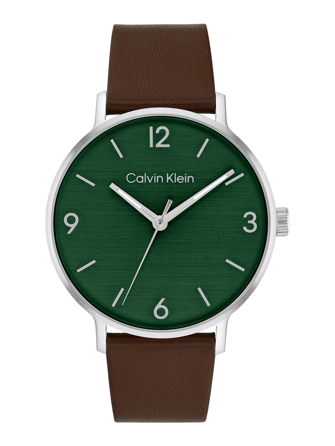 

Calvin Klein Men Modern Leather Analogue Watch 25200435-Green