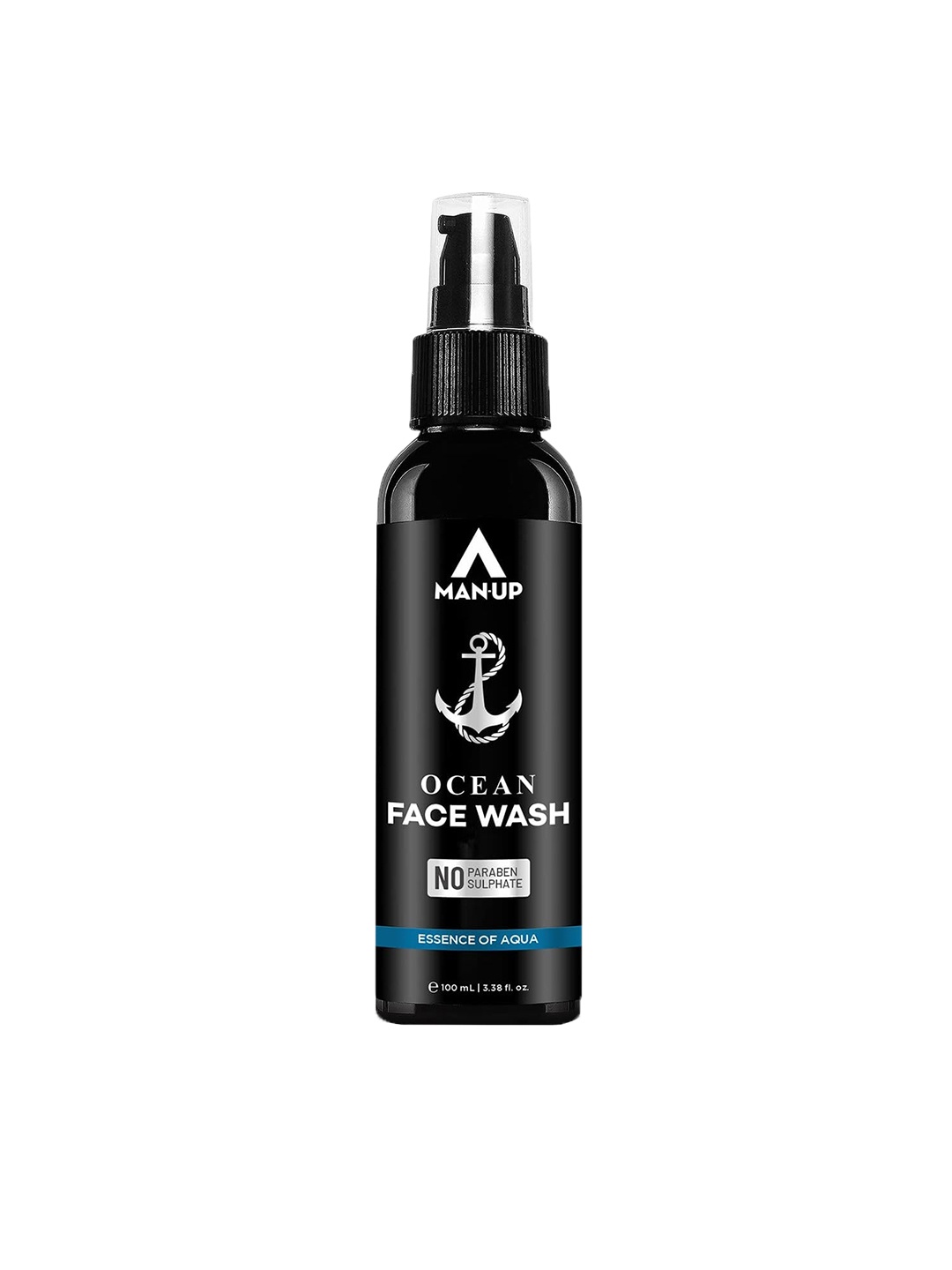 

Man Up Ocean Face Wash Essence Of Aqua For Acne-100ml, Black