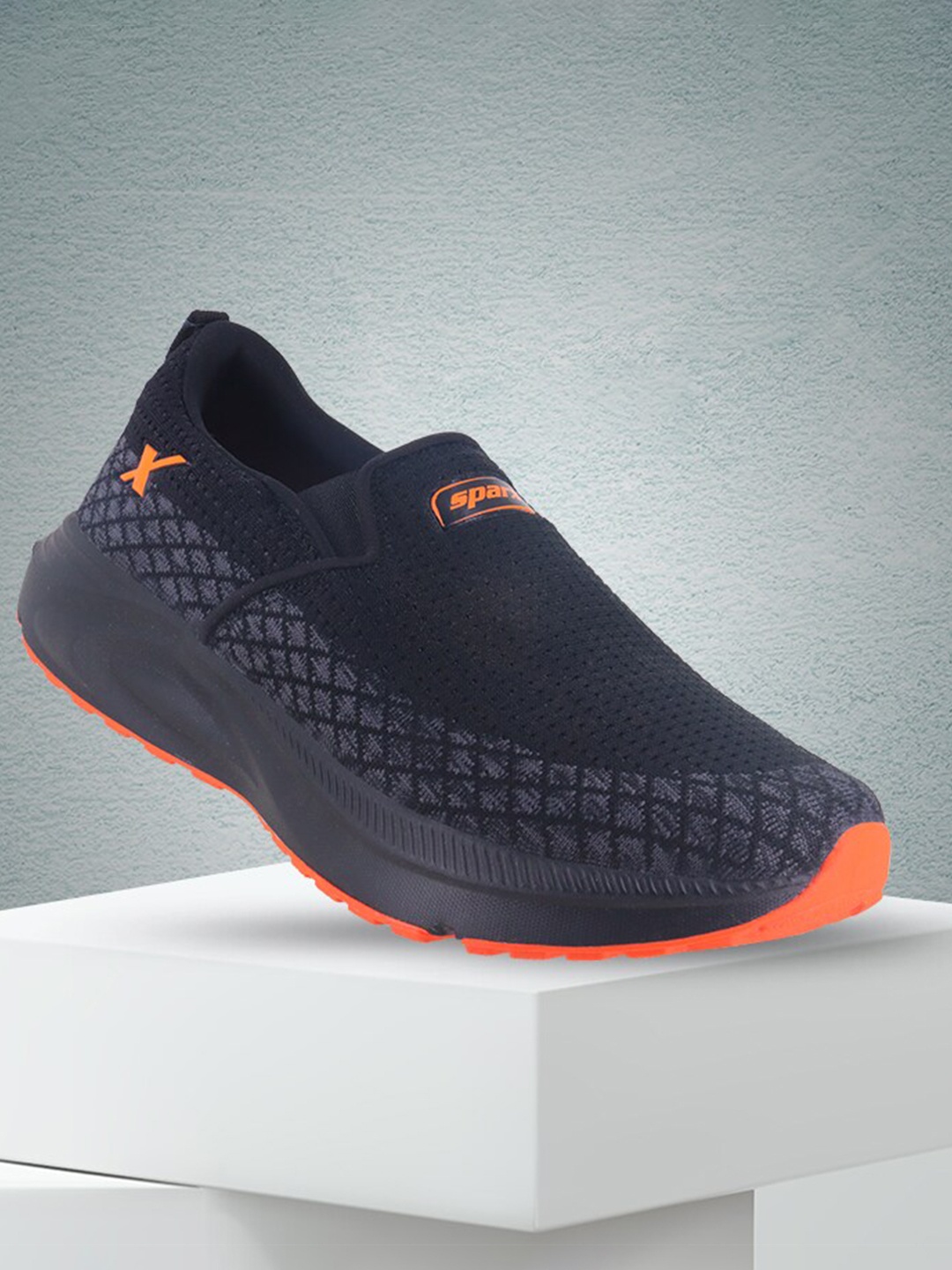 

Sparx Men Mesh Running Shoes, Black