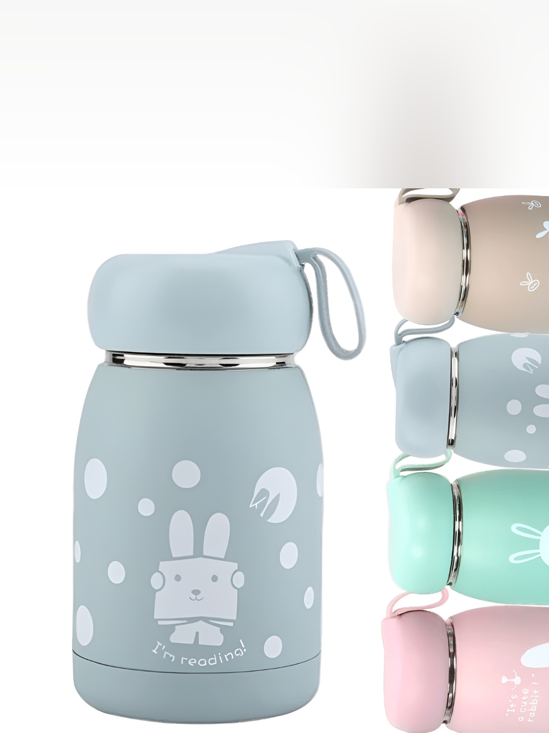 

WELOUR Grey Graphic Printed Glass Water Bottle 350 ml