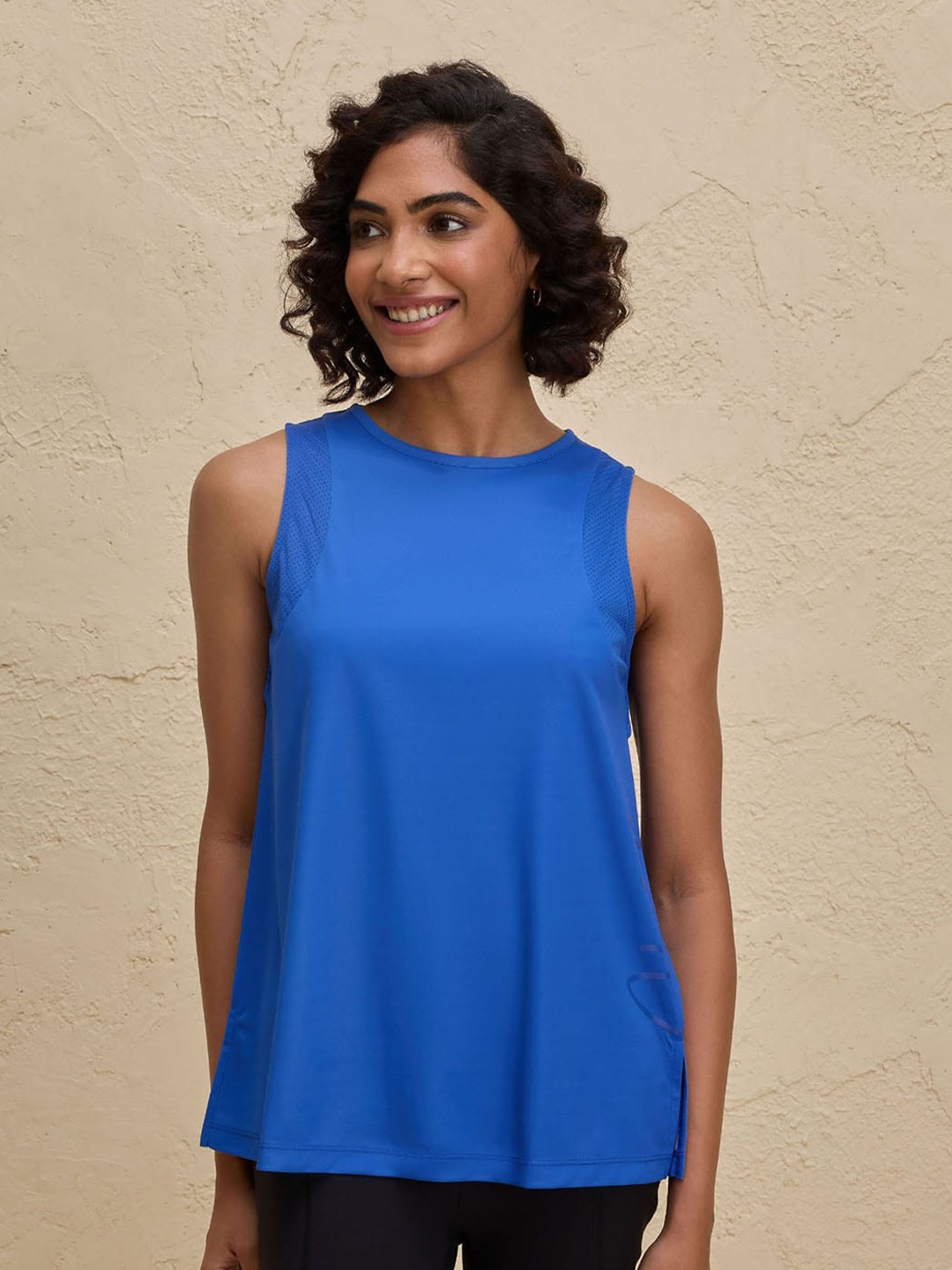 

Nykd By Nykaa Quick Dry Stylised Tank Top Longline, Blue