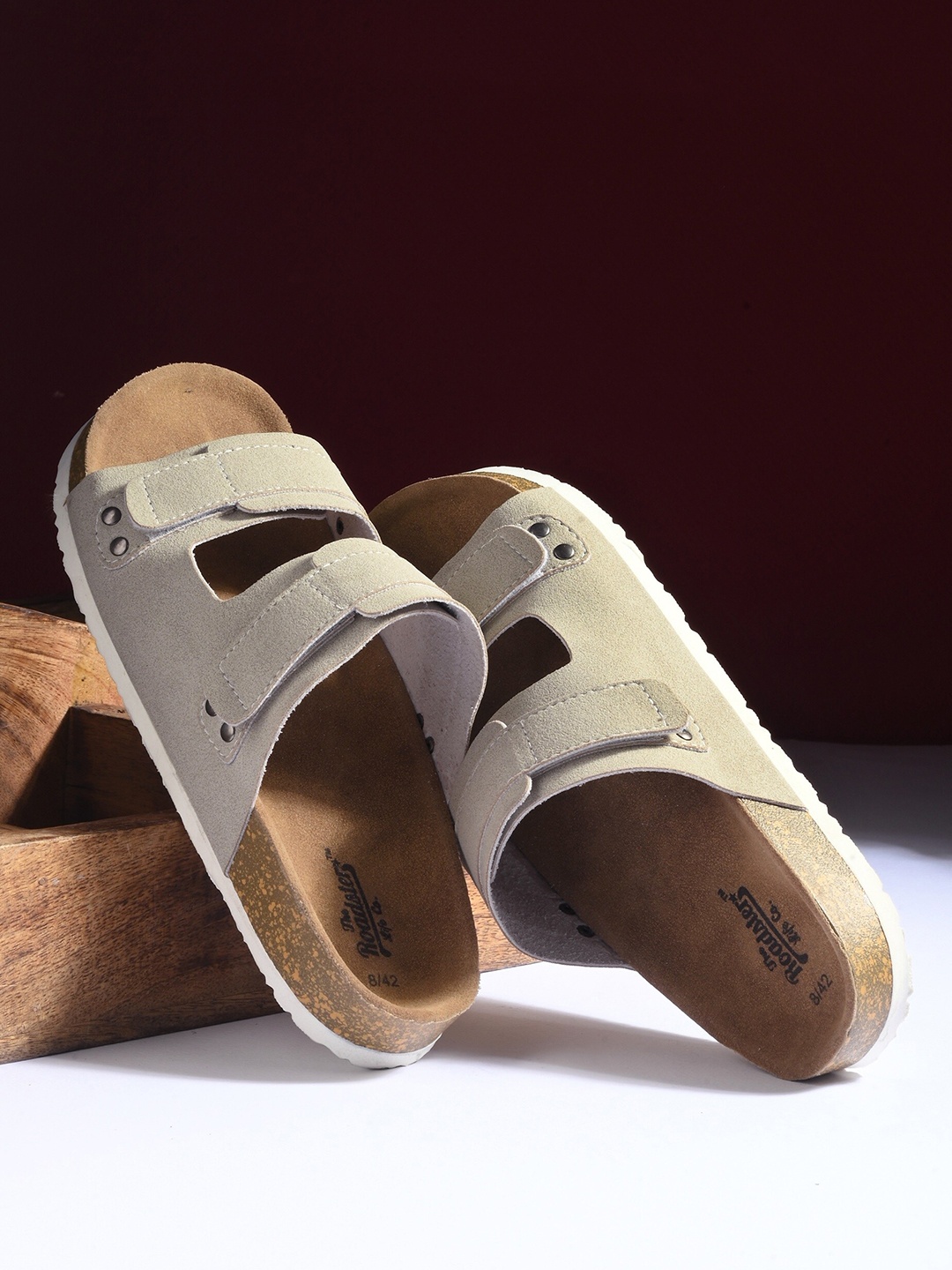 

The Roadster Lifestyle Co. Men Beige Slip-On Casual Sandals