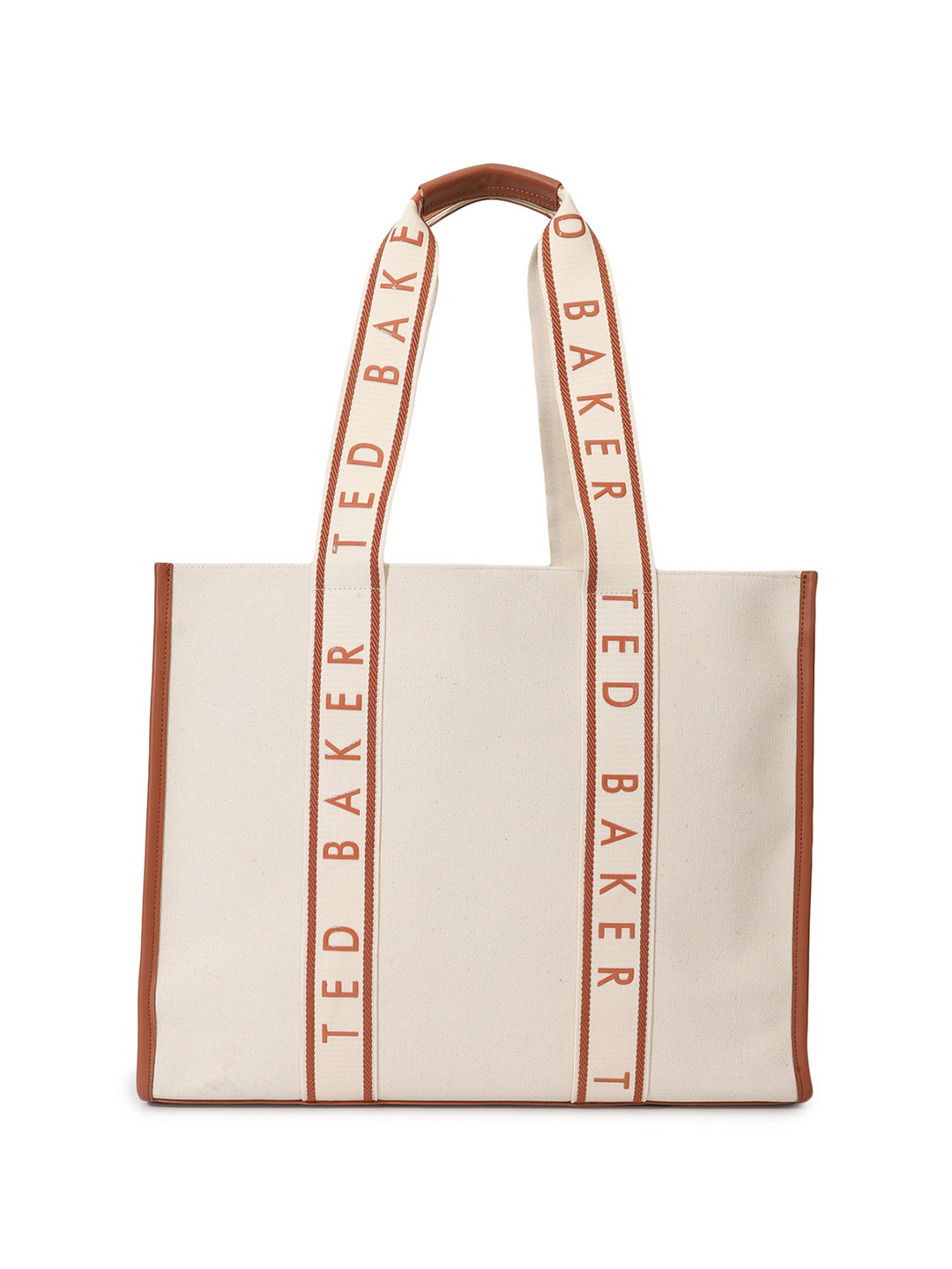 

Ted Baker Leather Structured Tote Bag, Cream