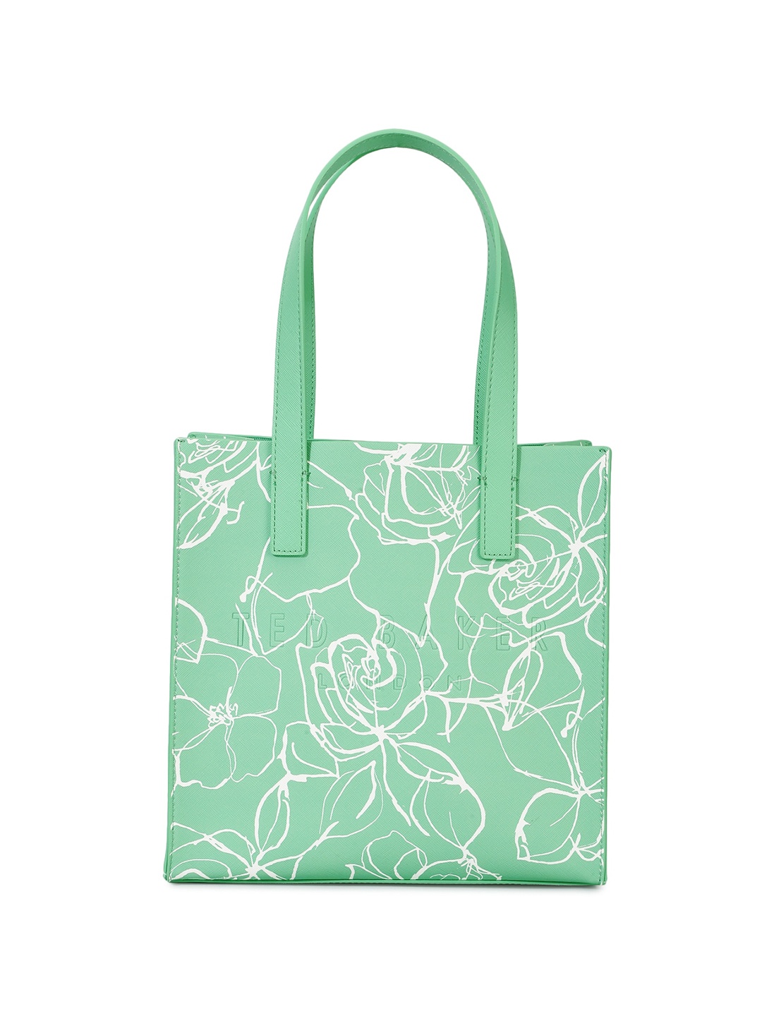 

Ted Baker Floral Printed Leather Shopper Tote Bag, Green