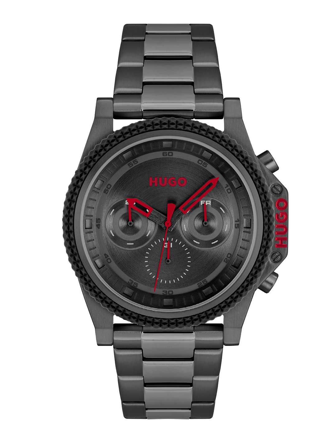 

HUGO Men Brave Bracelet Style Analogue Watch 1530348-Black