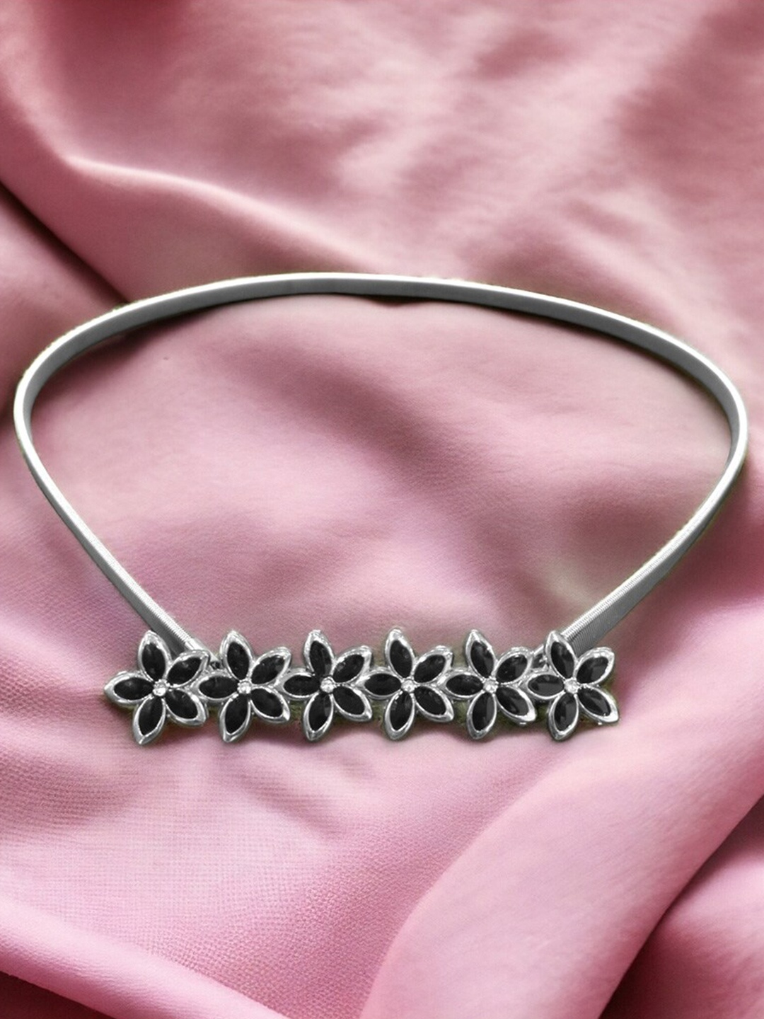 

REDHORNS Women Embellished Belt, Silver