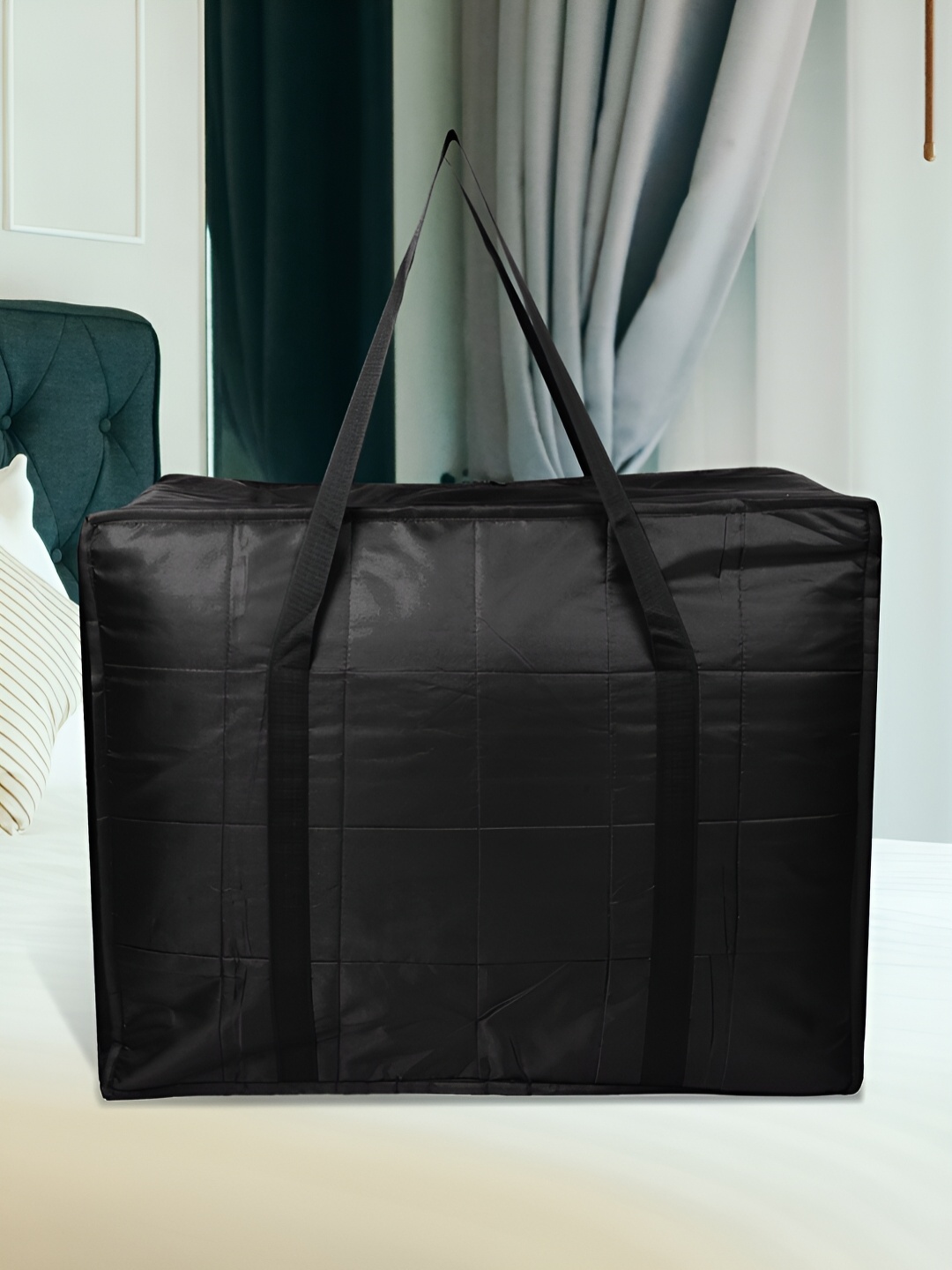 

Kuber Industries Black Reusable Multi-Utility Organisers