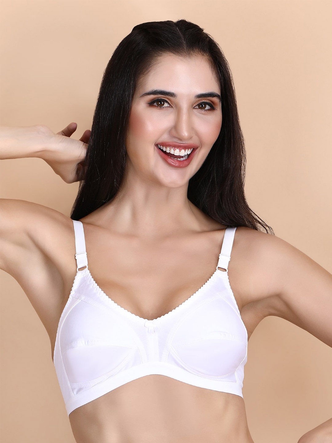 

Hill Islands Plus Size Non Padded Everyday Bra, White