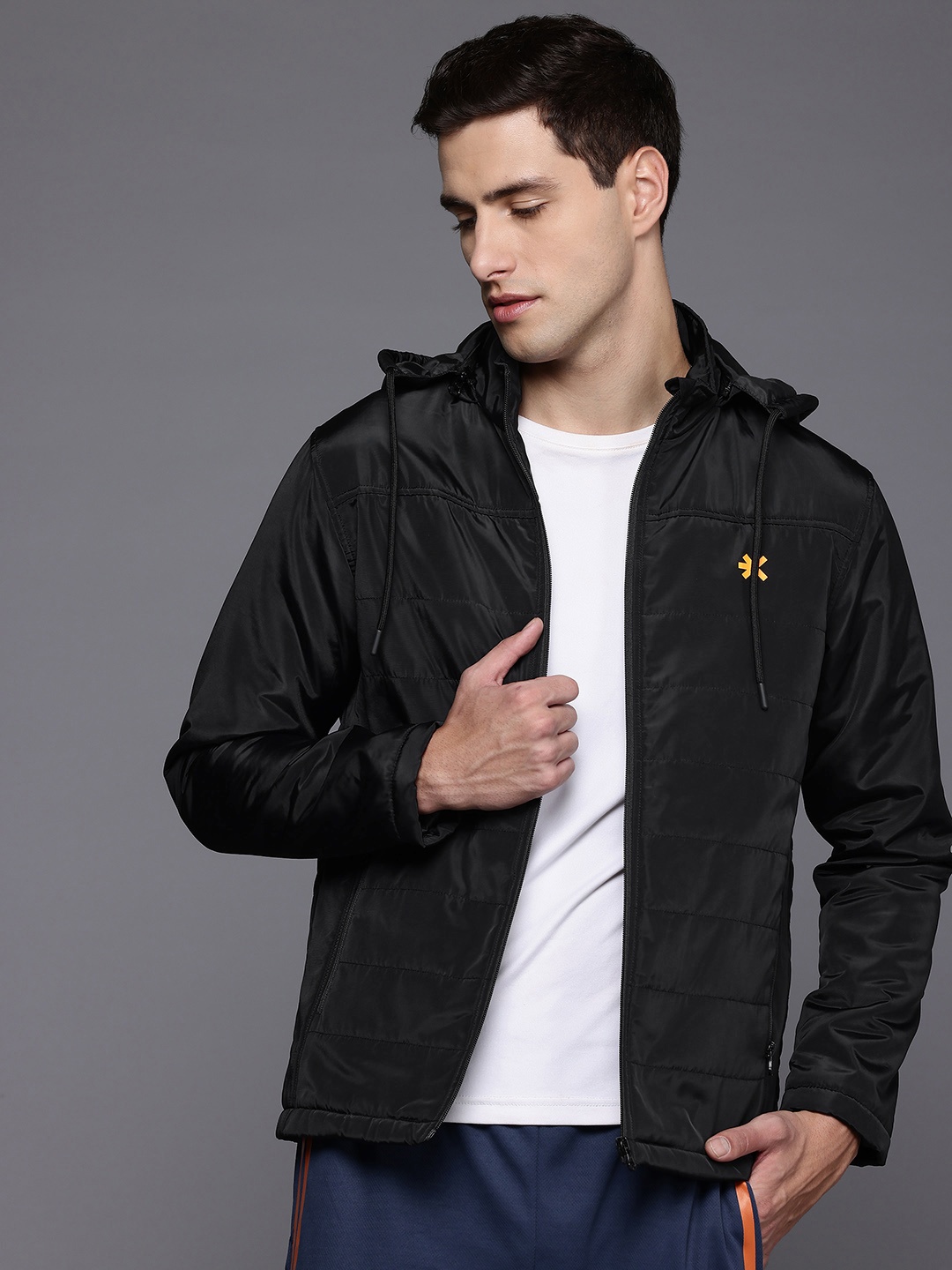 

HRX by Hrithik Roshan Rapid-Dry Training Padded Jacket, Black