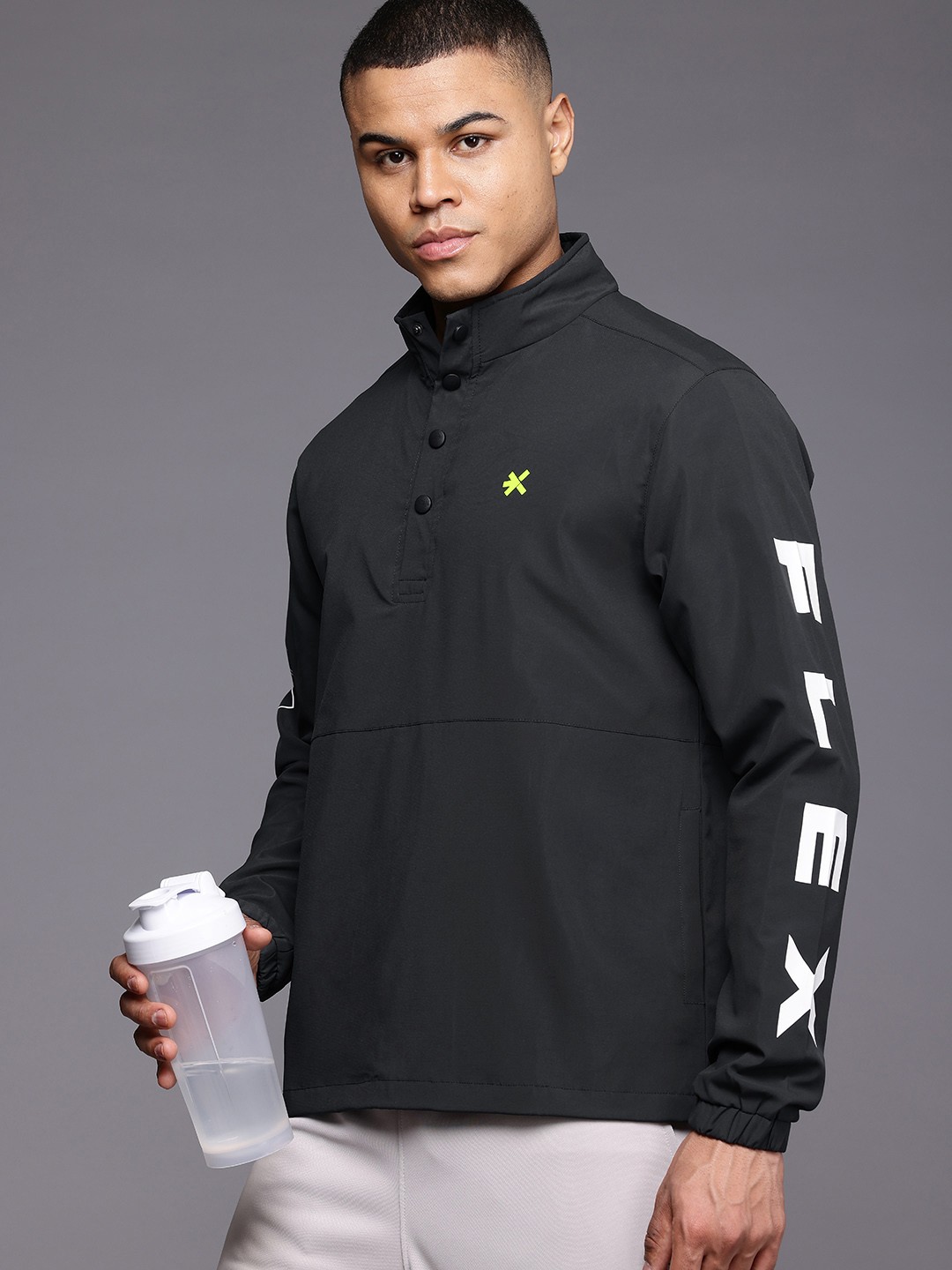 

HRX by Hrithik Roshan Rapid-Dry Training Jacket, Black