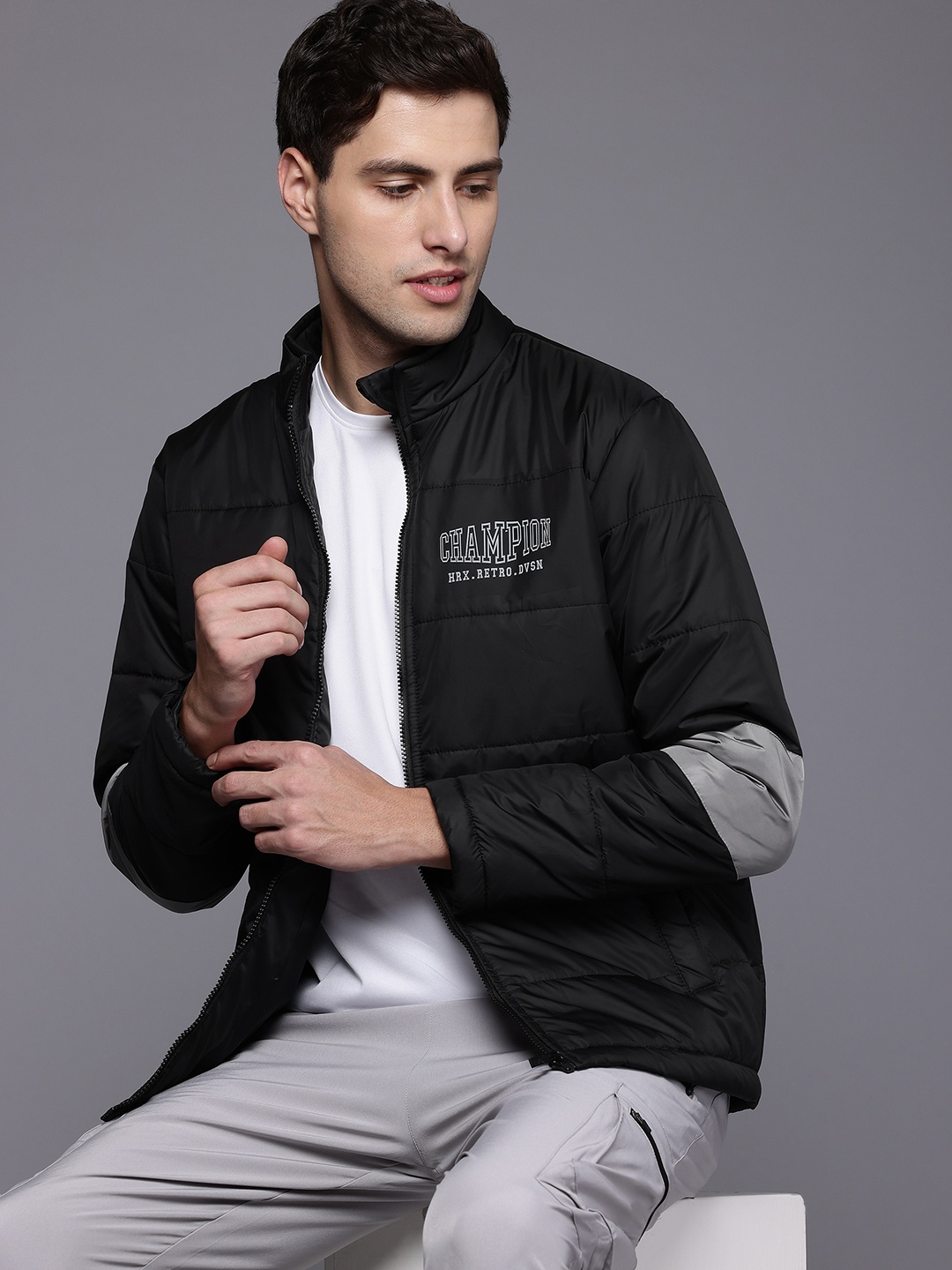 

HRX by Hrithik Roshan Lifestyle Padded Jacket, Black