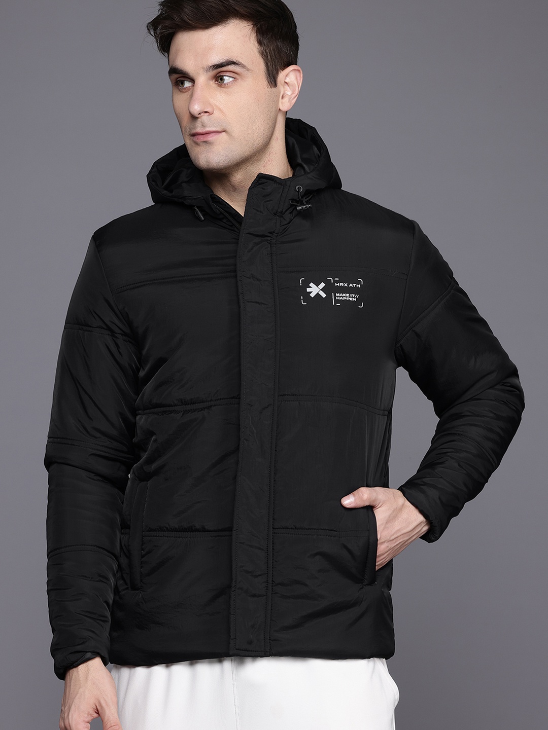 

HRX by Hrithik Roshan Padded Jacket, Black