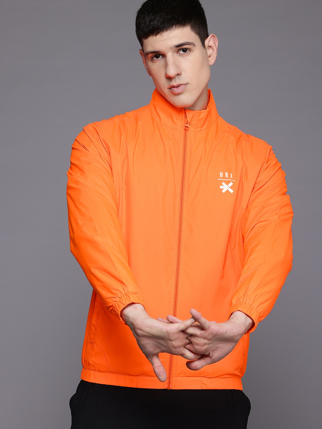 

HRX by Hrithik Roshan Rapid-Dry Training Jacket, Orange