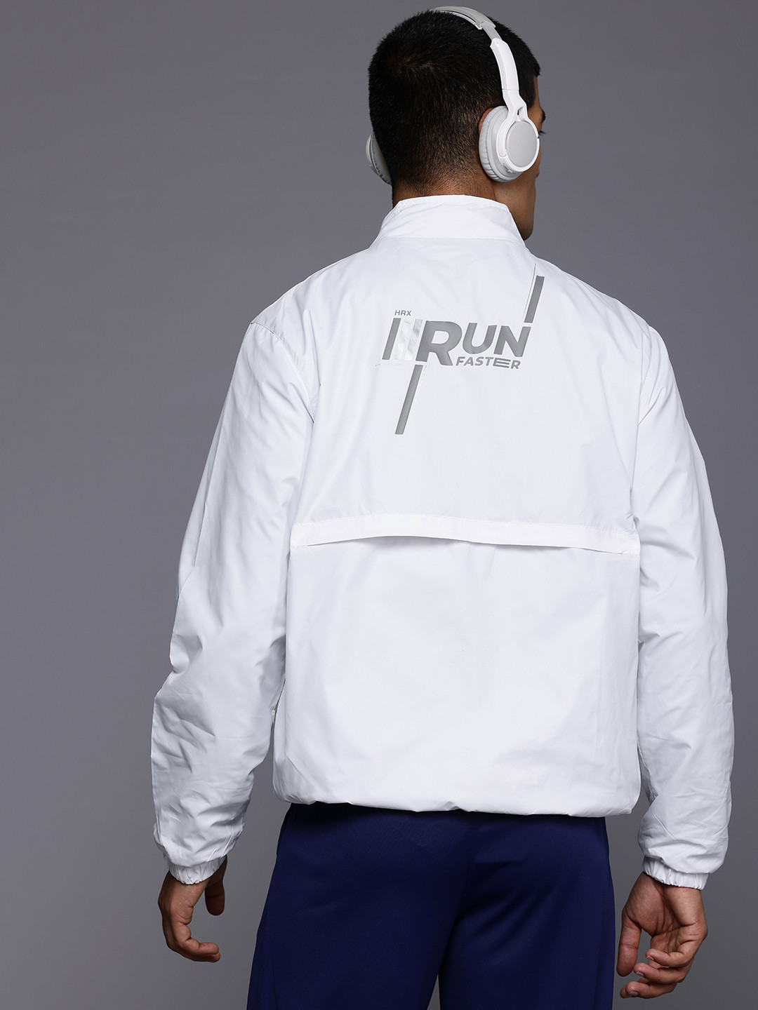 

HRX by Hrithik Roshan Men Rapid-Dry Running Jacket, White