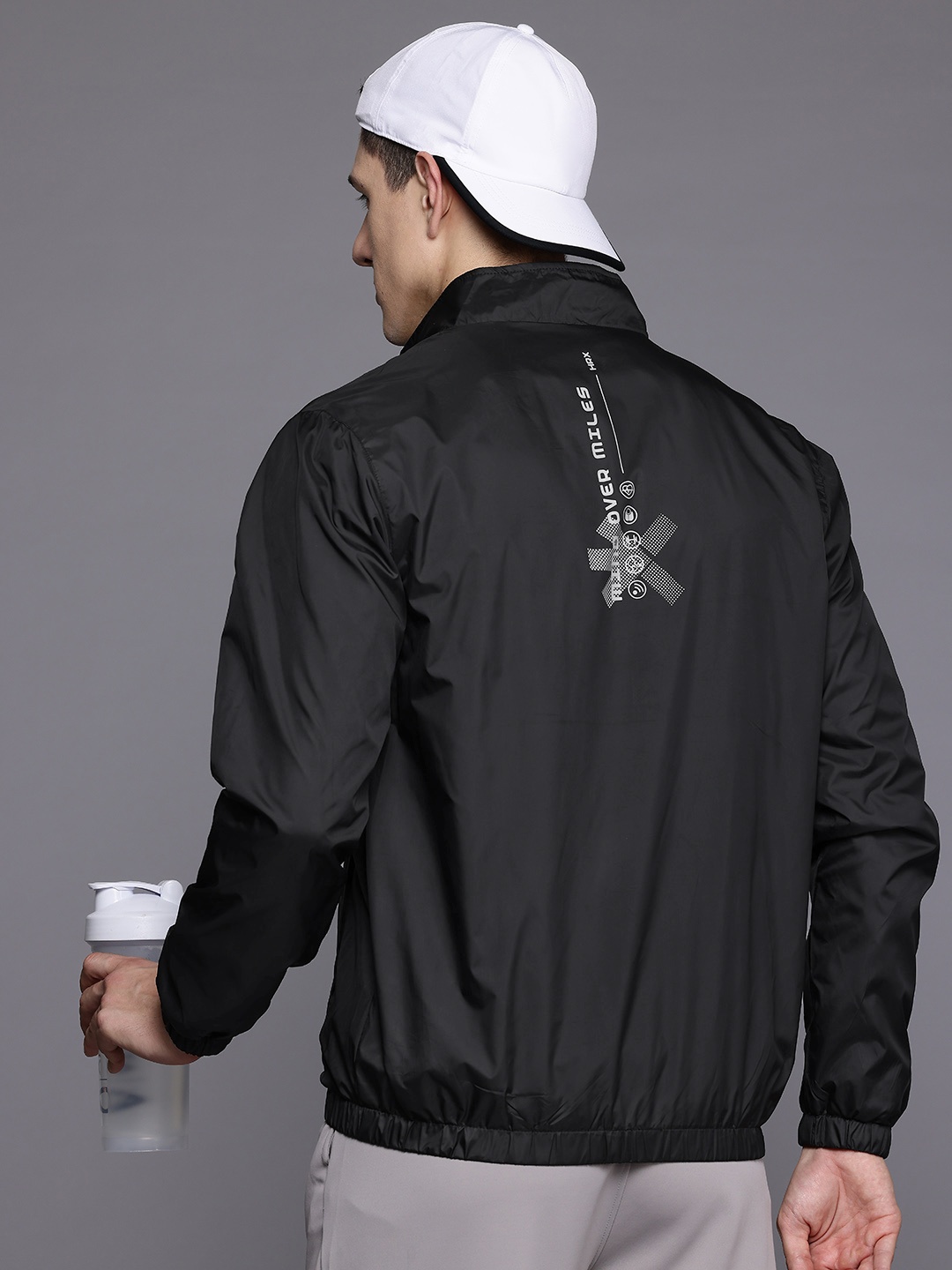 

HRX by Hrithik Roshan Rapid-Dry Running Jacket, Black