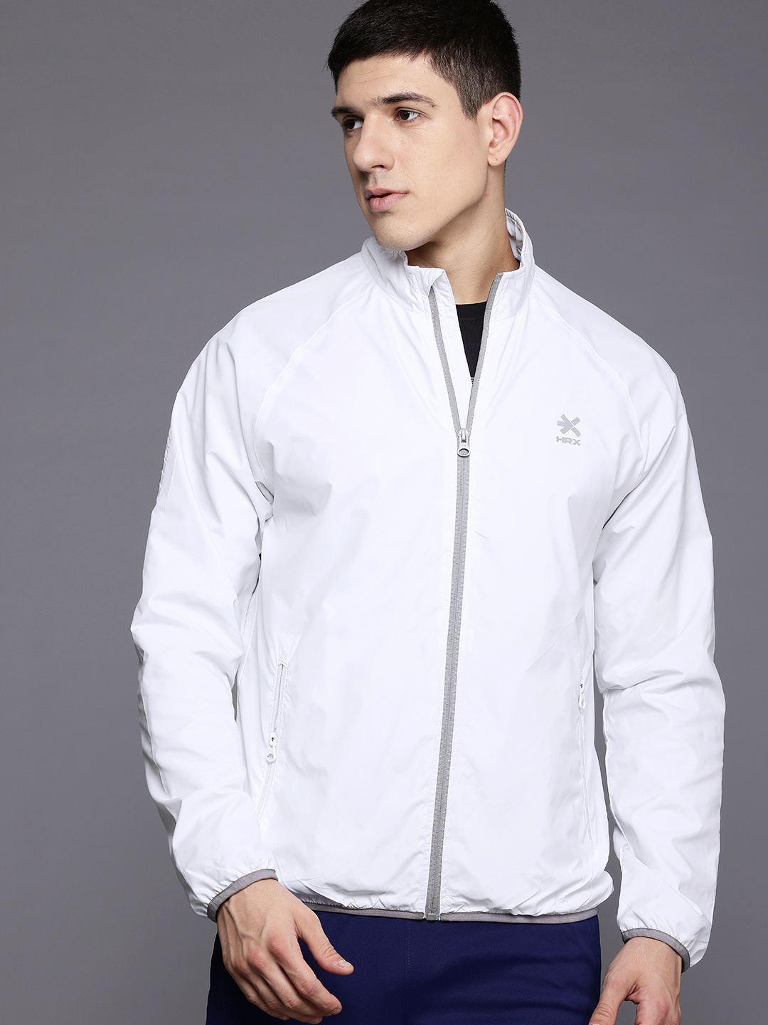 

HRX by Hrithik Roshan Rapid-Dry Running Jacket, White