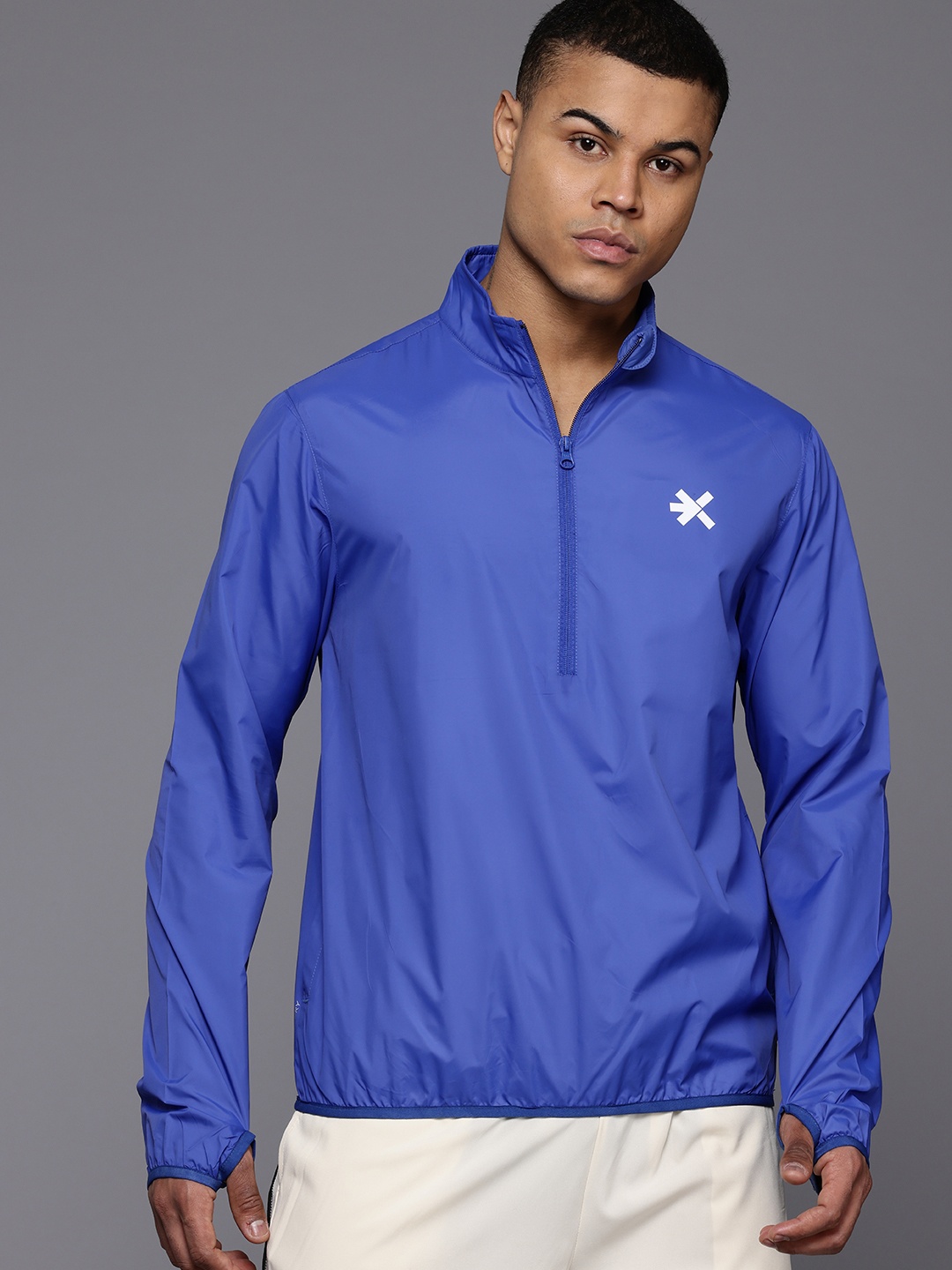 

HRX by Hrithik Roshan Rapid-Dry Running Jacket, Blue