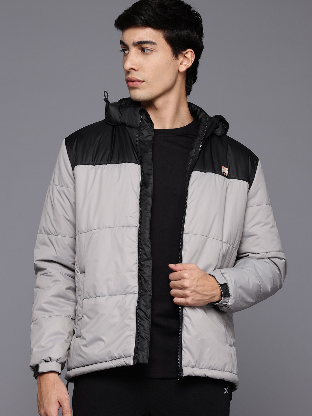 

HRX by Hrithik Roshan Rapid-Dry Outdoor Padded Jacket, Grey
