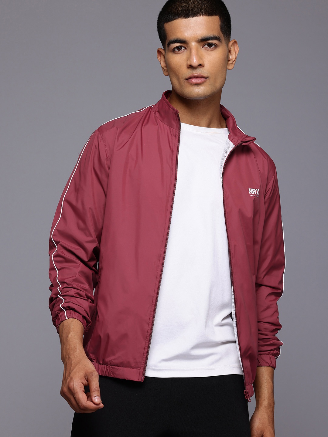 

HRX by Hrithik Roshan Rapid-Dry Training Jacket, Maroon