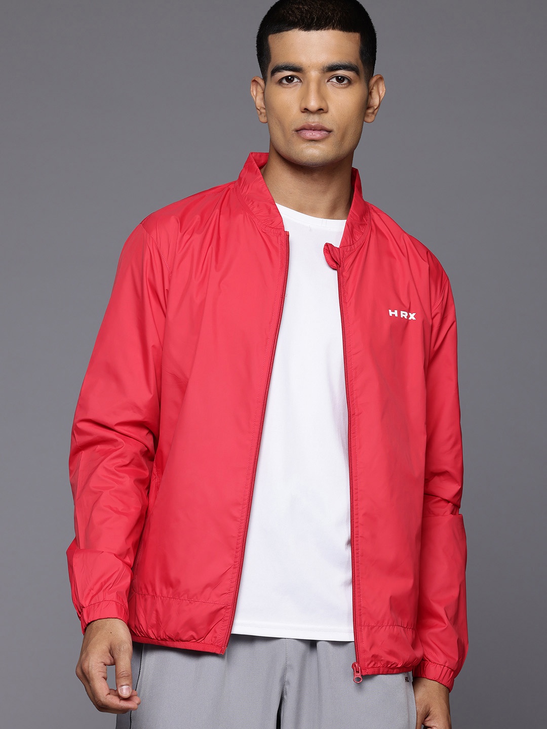 

HRX by Hrithik Roshan Printed Rapid-Dry Training Jacket, Red