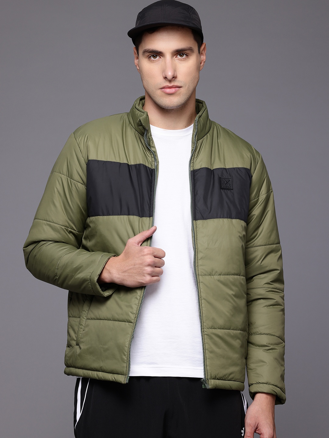 

HRX by Hrithik Roshan Casual Padded Jacket, Olive