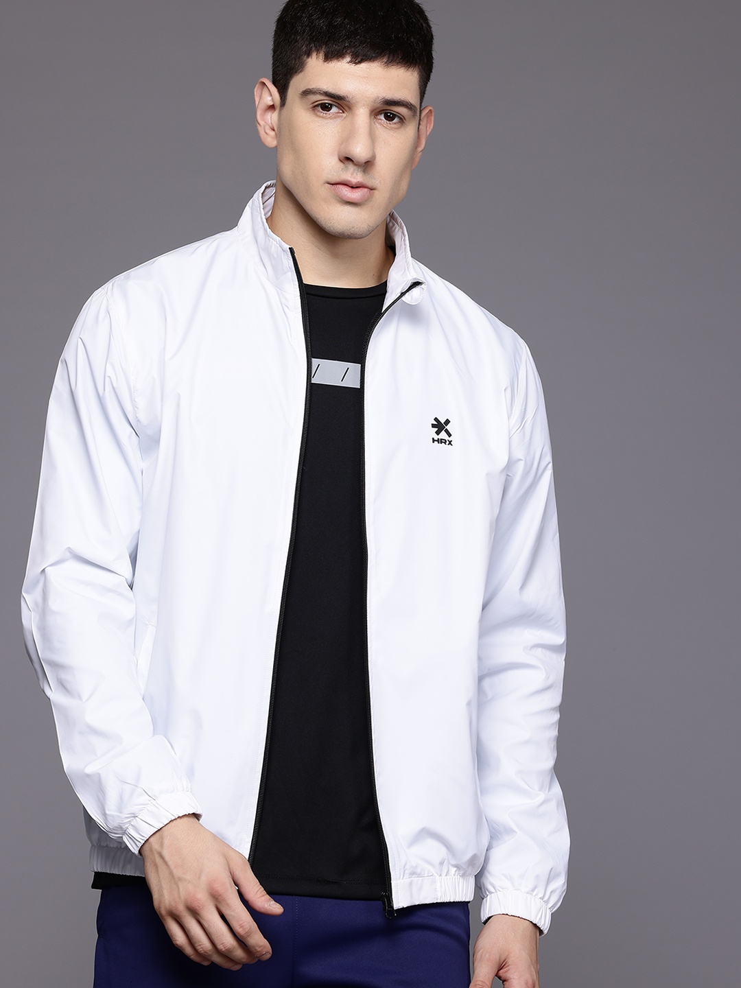 

HRX by Hrithik Roshan Rapid-Dry Running Jacket, White