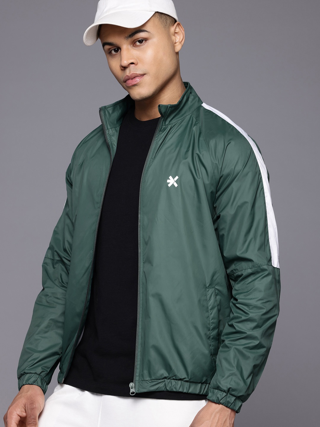 

HRX by Hrithik Roshan Bomber Jacket, Green