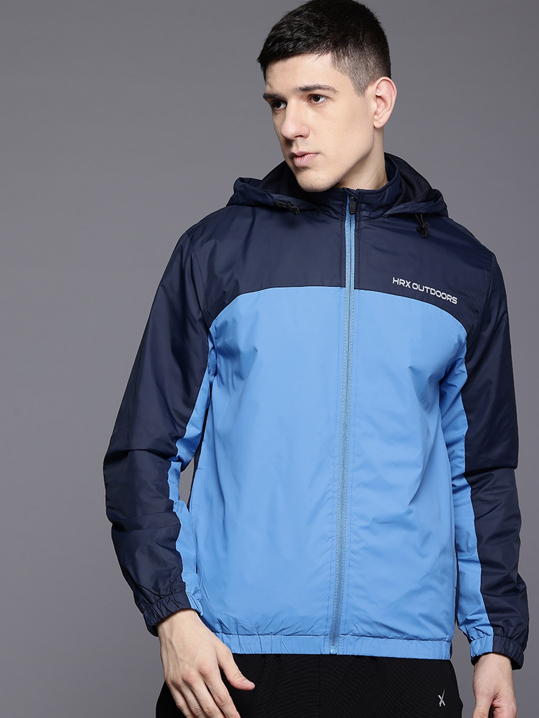 

HRX by Hrithik Roshan Rapid-Dry Outdoor Sporty Jacket, Blue